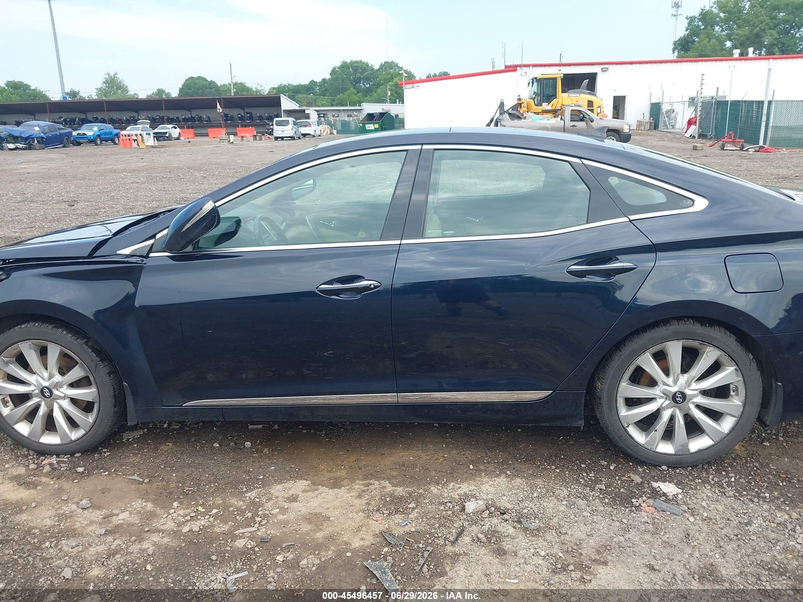 2013 Hyundai Azera   Черный vin: KMHFH4JG0DA212771