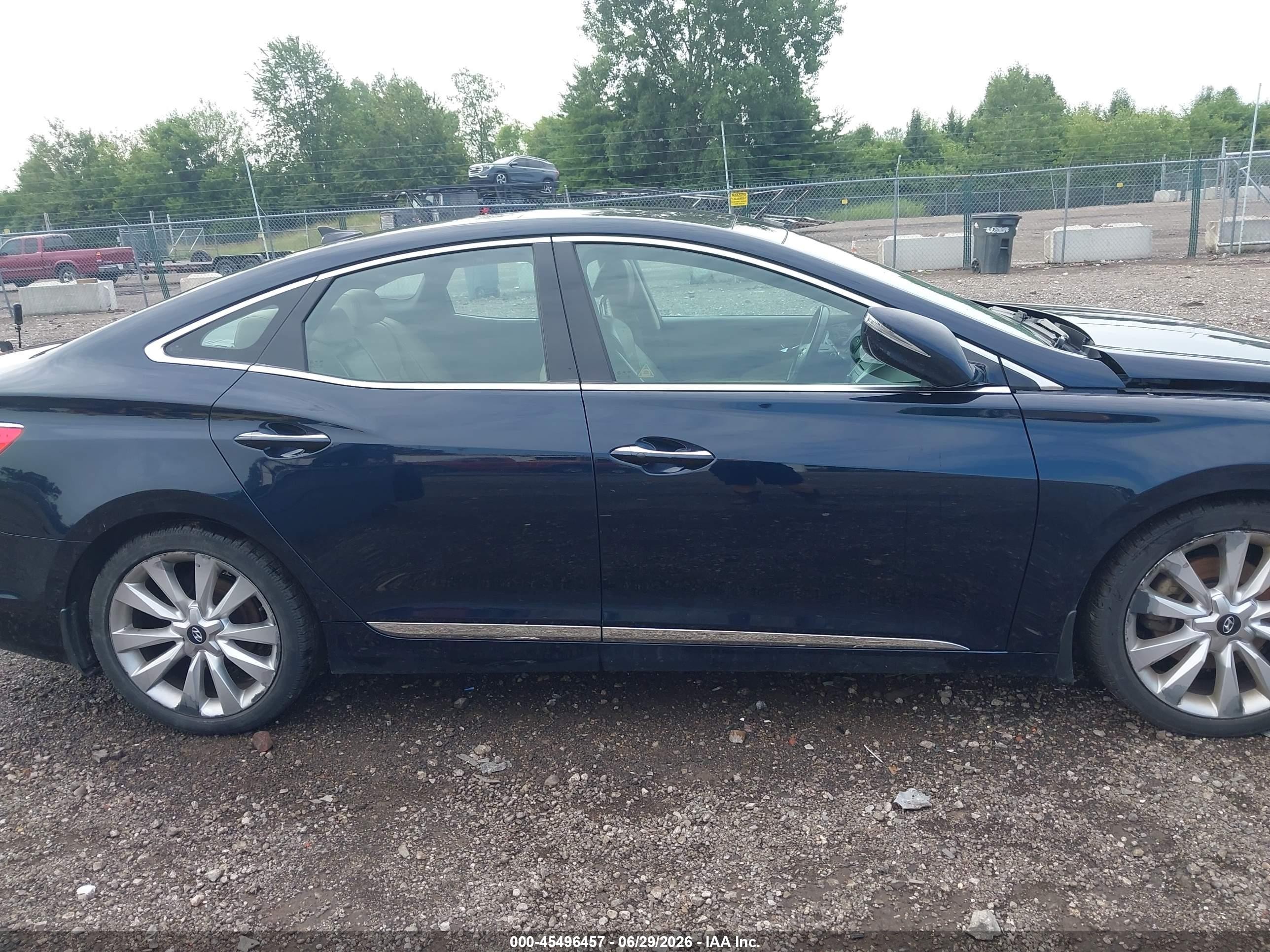2013 Hyundai Azera   Черный vin: KMHFH4JG0DA212771