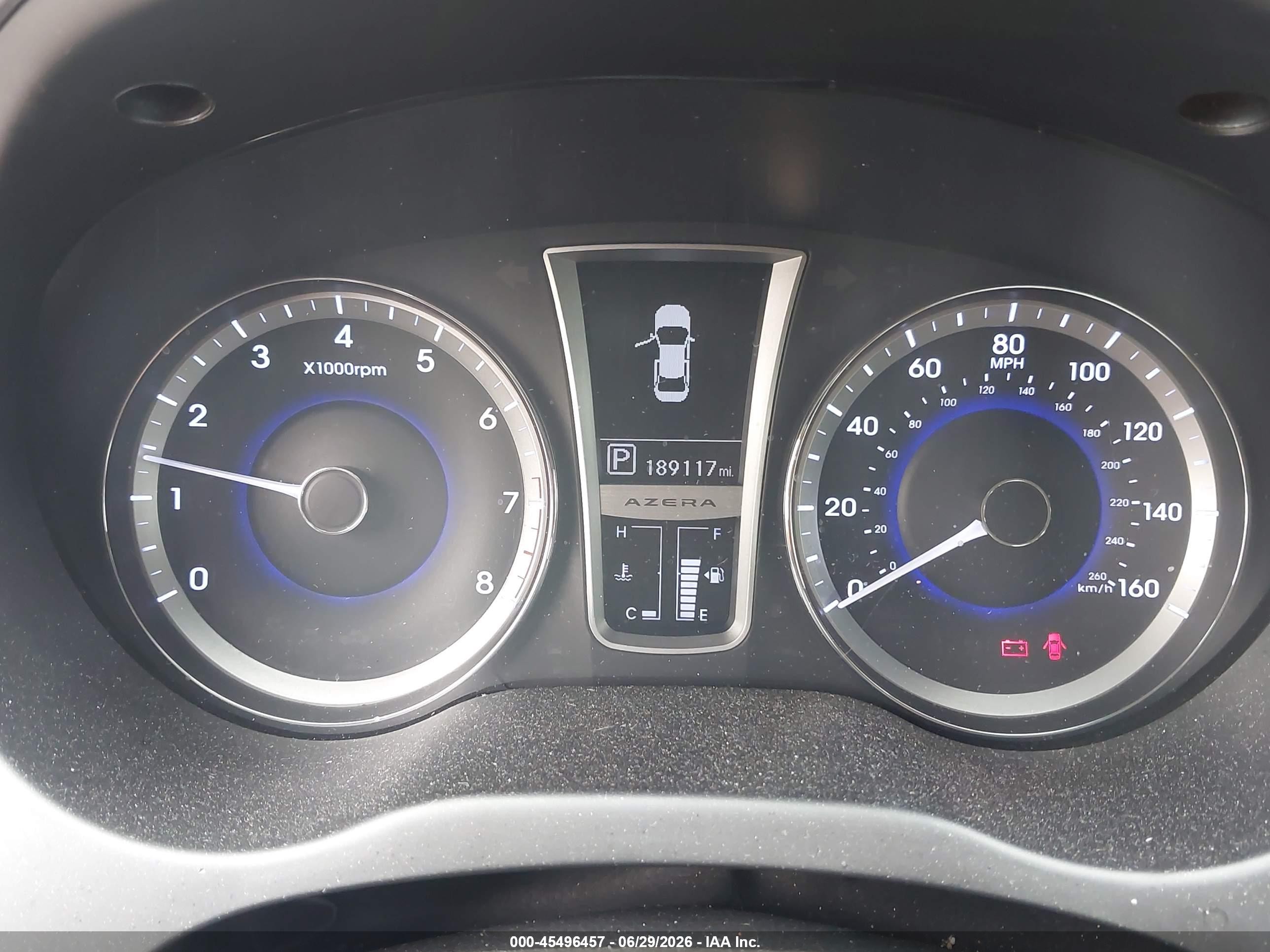 2013 Hyundai Azera   Черный vin: KMHFH4JG0DA212771