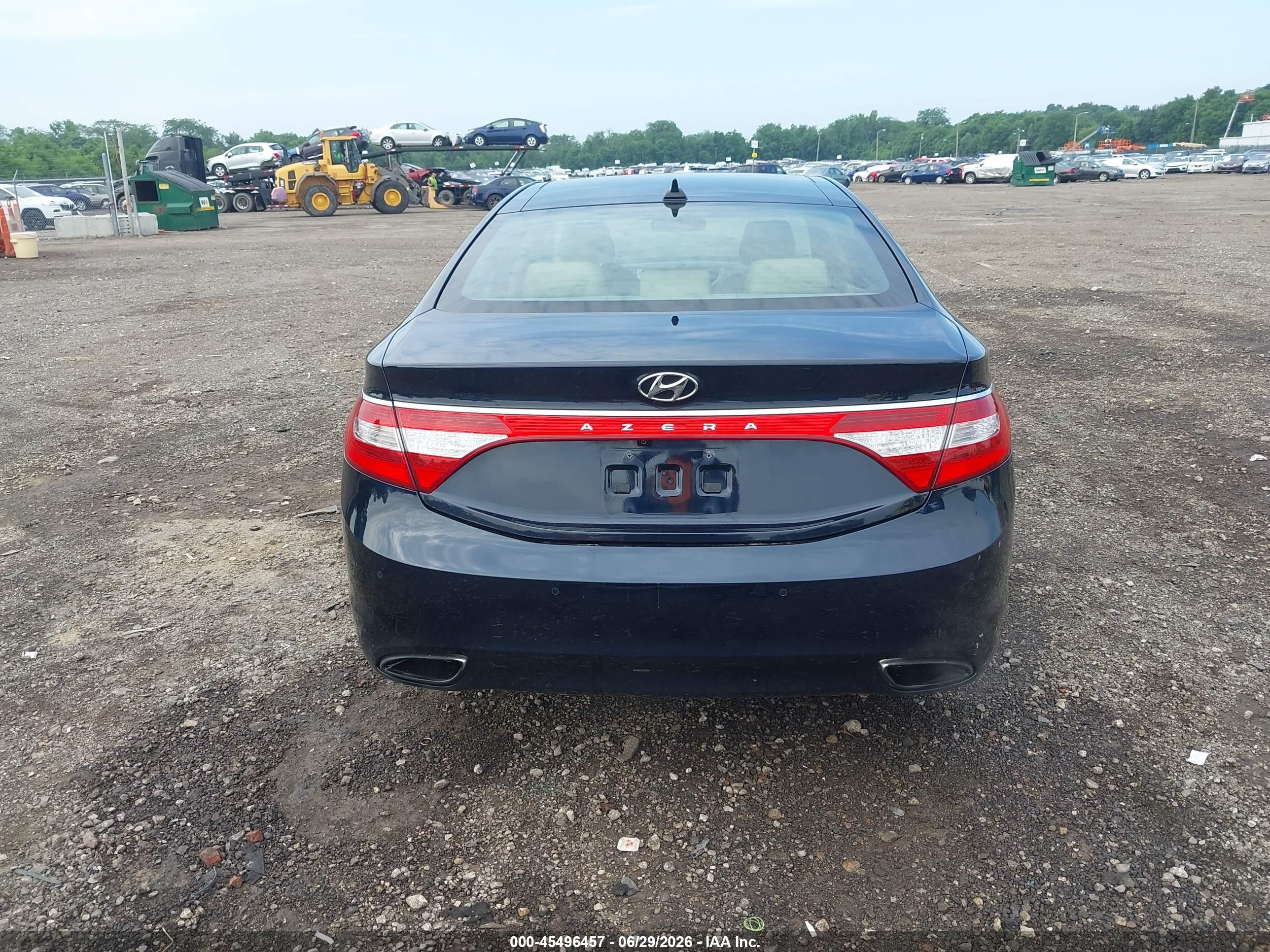 2013 Hyundai Azera   Черный vin: KMHFH4JG0DA212771