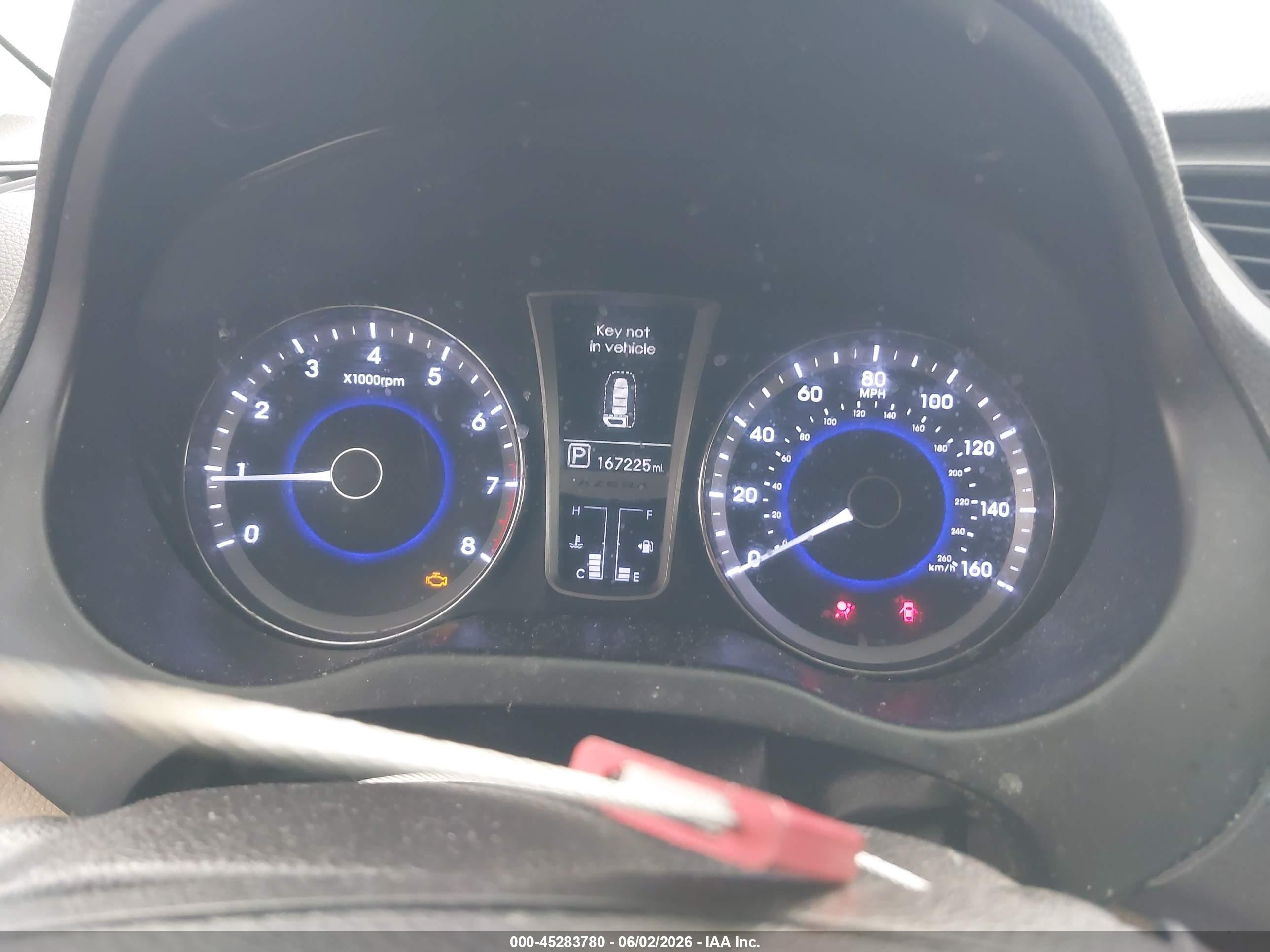 2013 Hyundai Azera   Blue vin: KMHFH4JG0DA251439