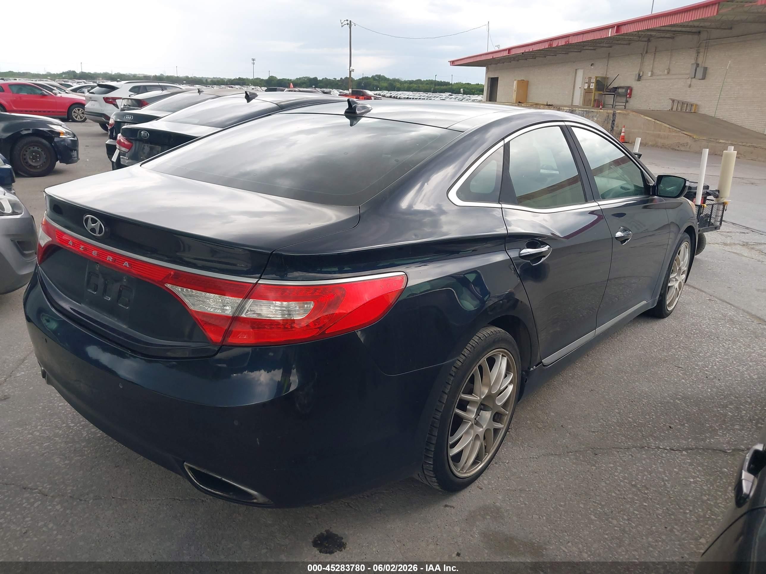 2013 Hyundai Azera   Blue vin: KMHFH4JG0DA251439