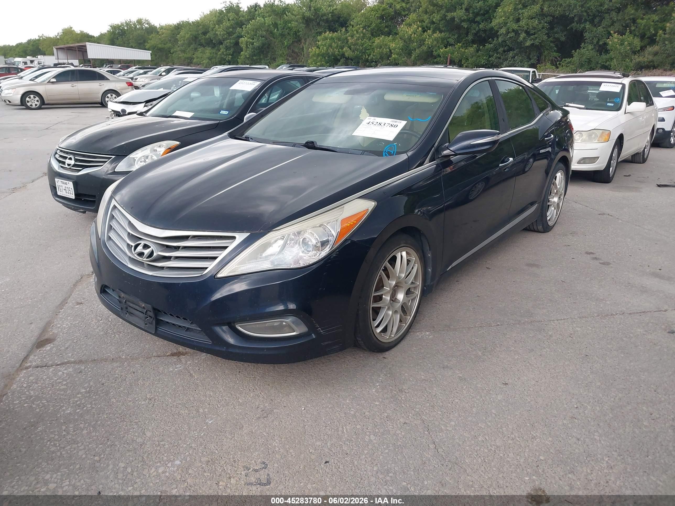 2013 Hyundai Azera   Blue vin: KMHFH4JG0DA251439