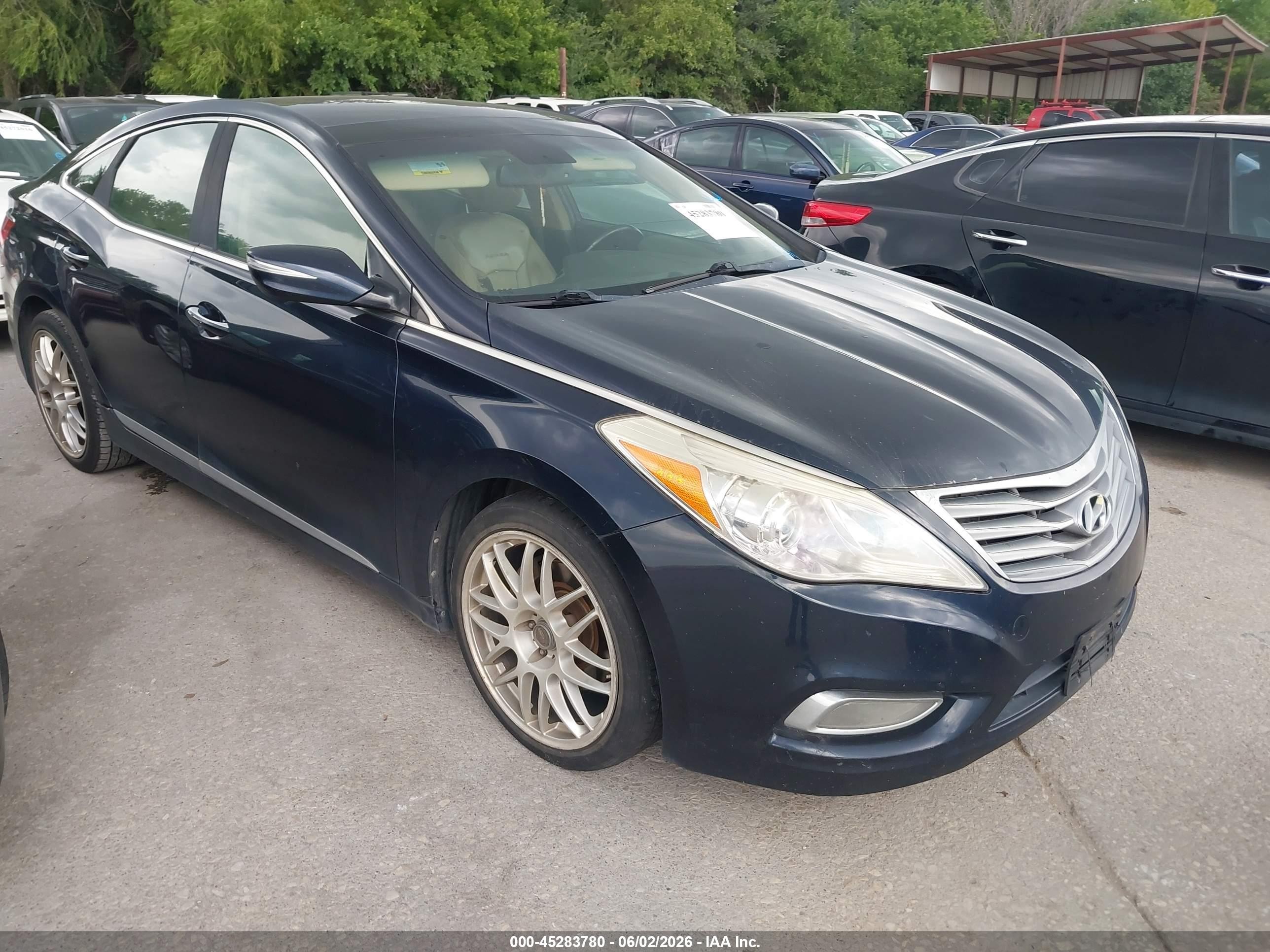 2013 Hyundai Azera   Blue vin: KMHFH4JG0DA251439
