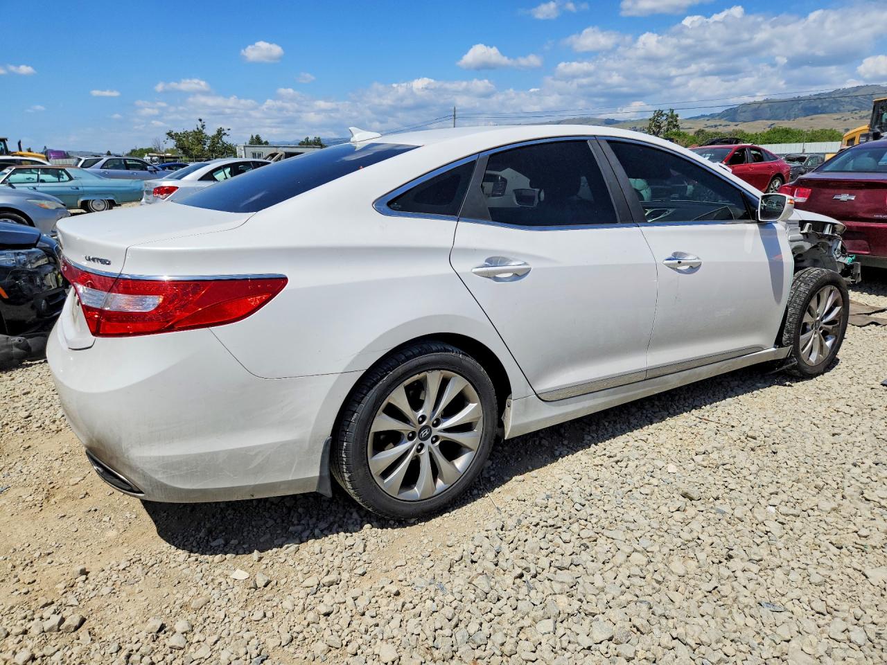 2014 Hyundai Azera Limited Белый vin: KMHFH4JG0EA369637