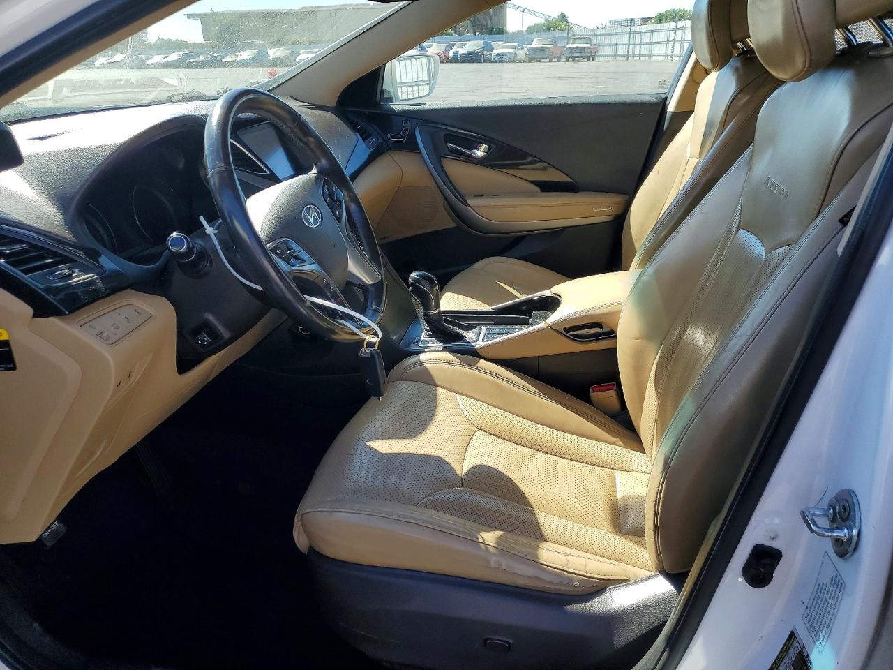 2015 Hyundai Azera Limited White vin: KMHFH4JG0FA448338