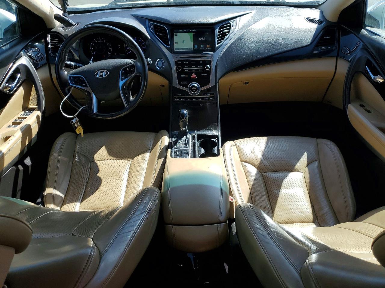 2015 Hyundai Azera Limited White vin: KMHFH4JG0FA448338