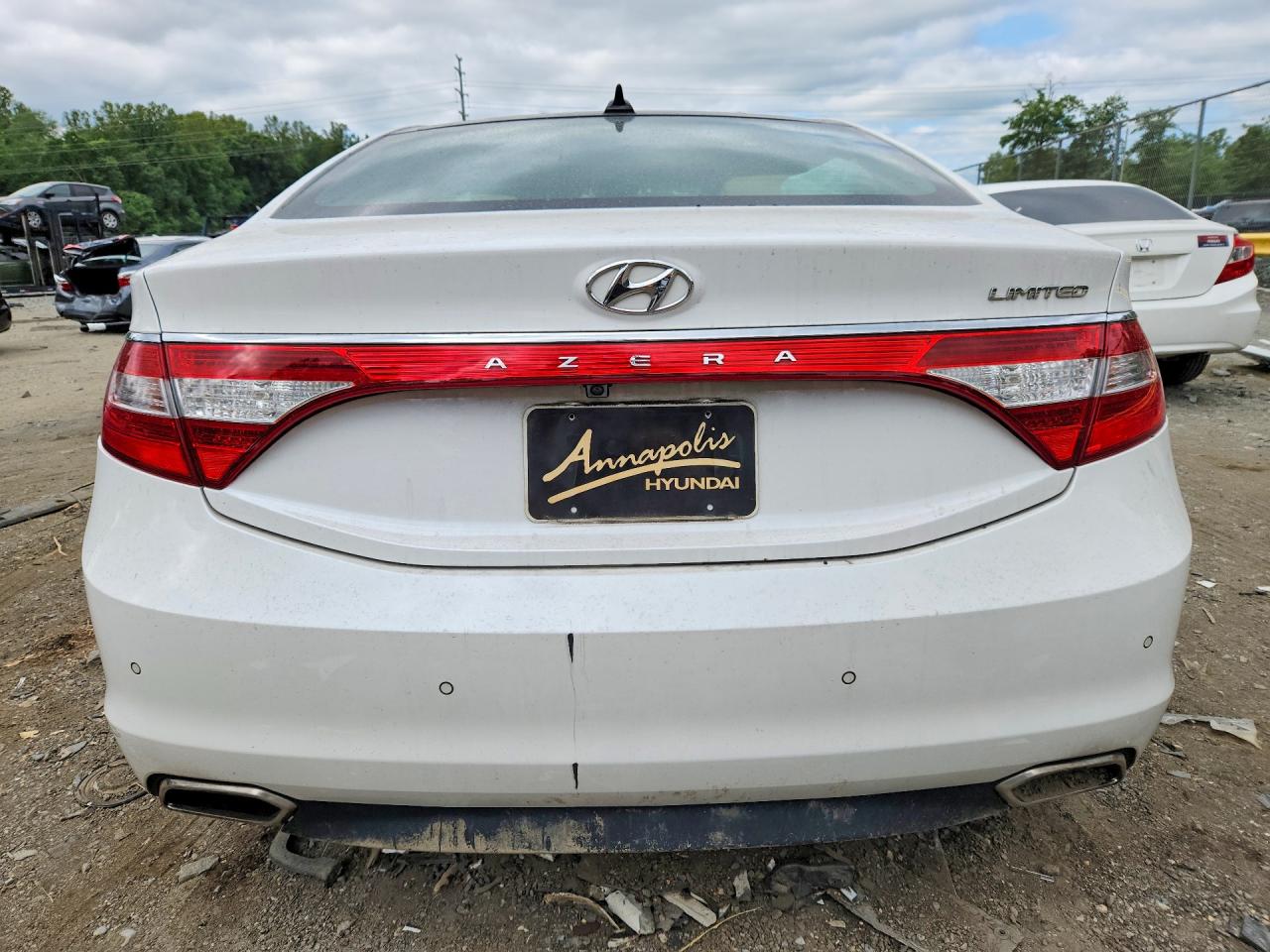 2015 Hyundai Azera Limited Белый vin: KMHFH4JG0FA483901