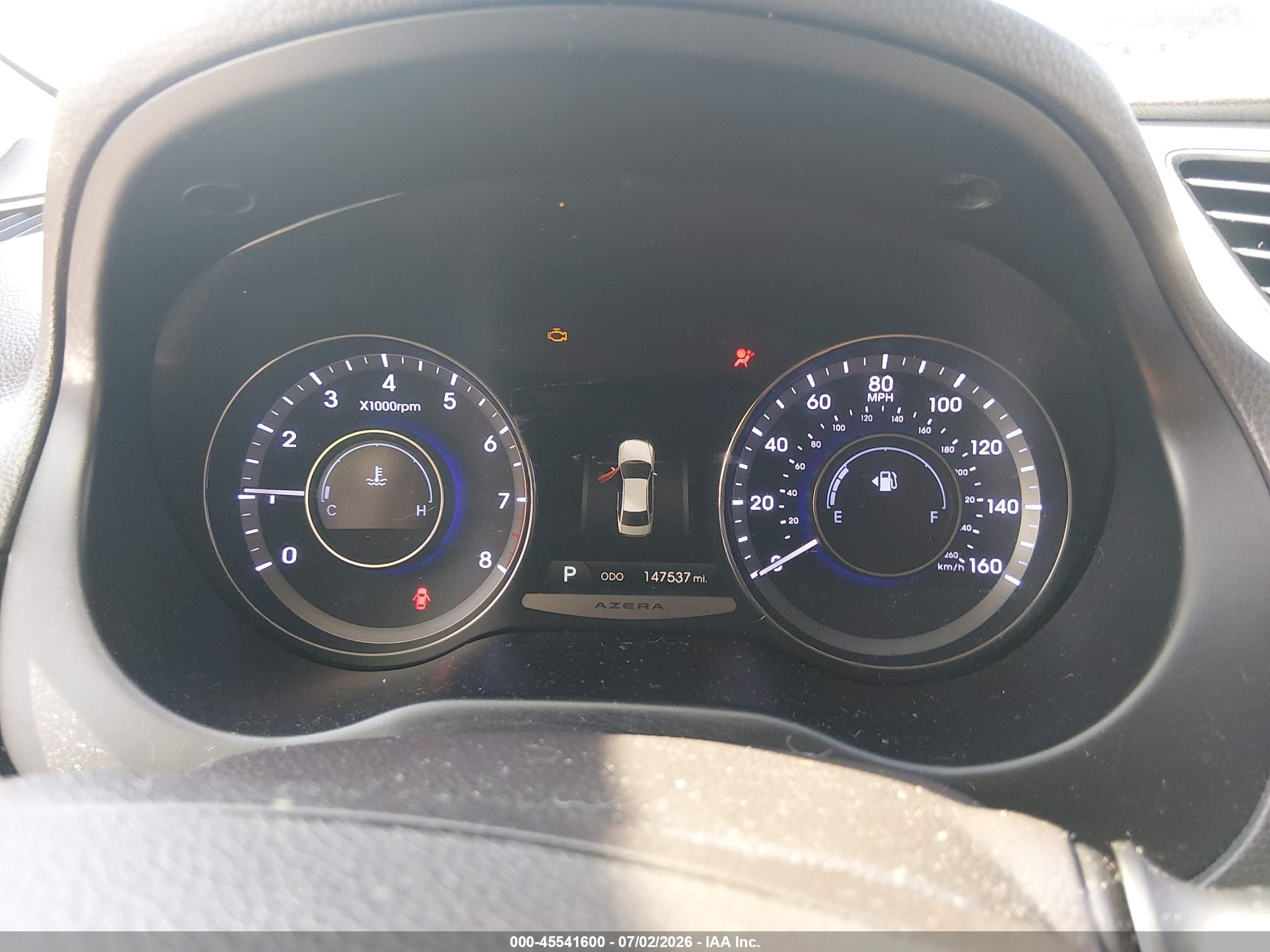 2014 Hyundai Azera Limited White vin: KMHFH4JG1EA388424