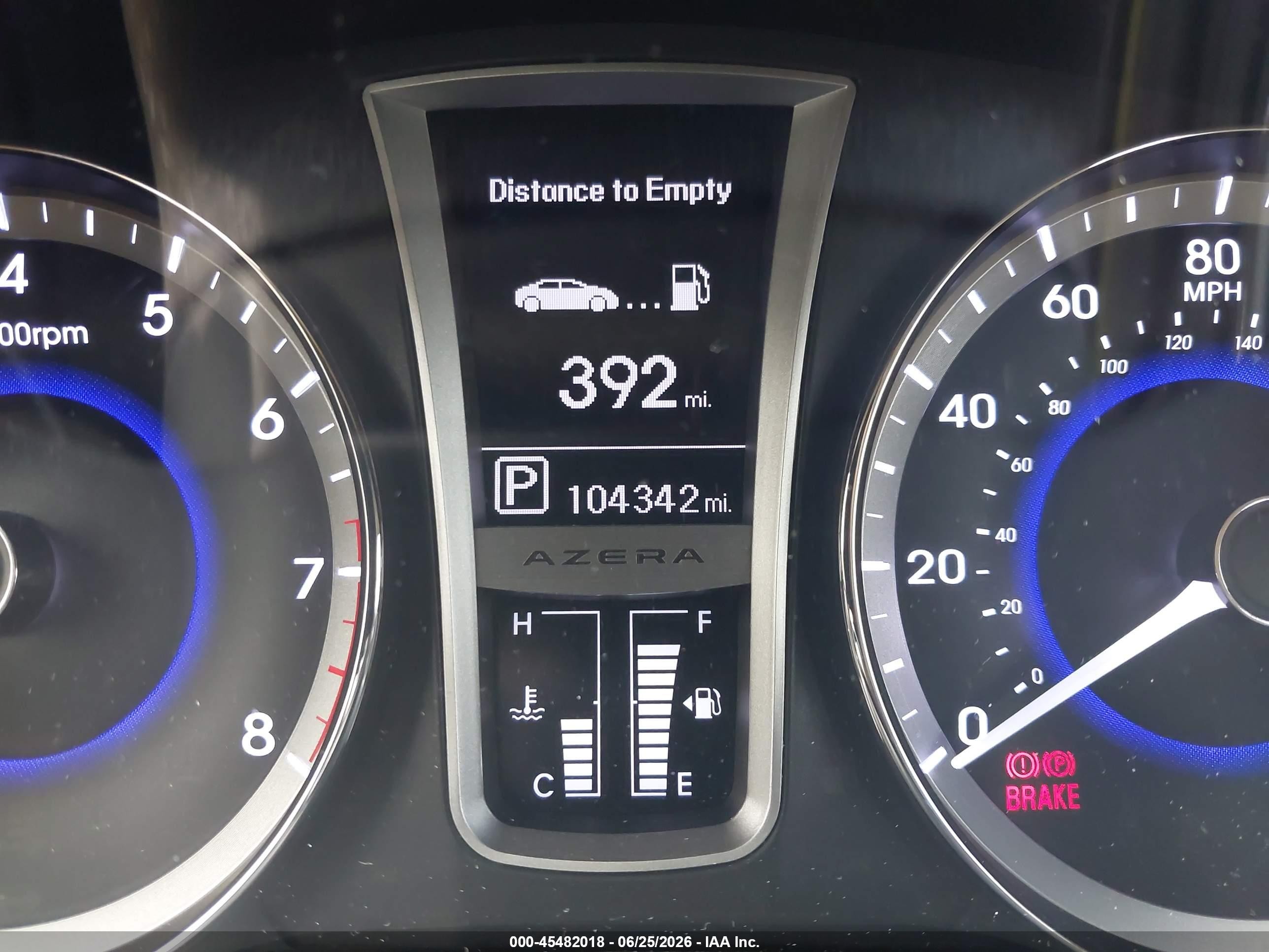 2013 Hyundai Azera   Dark Blue vin: KMHFH4JG2DA269456
