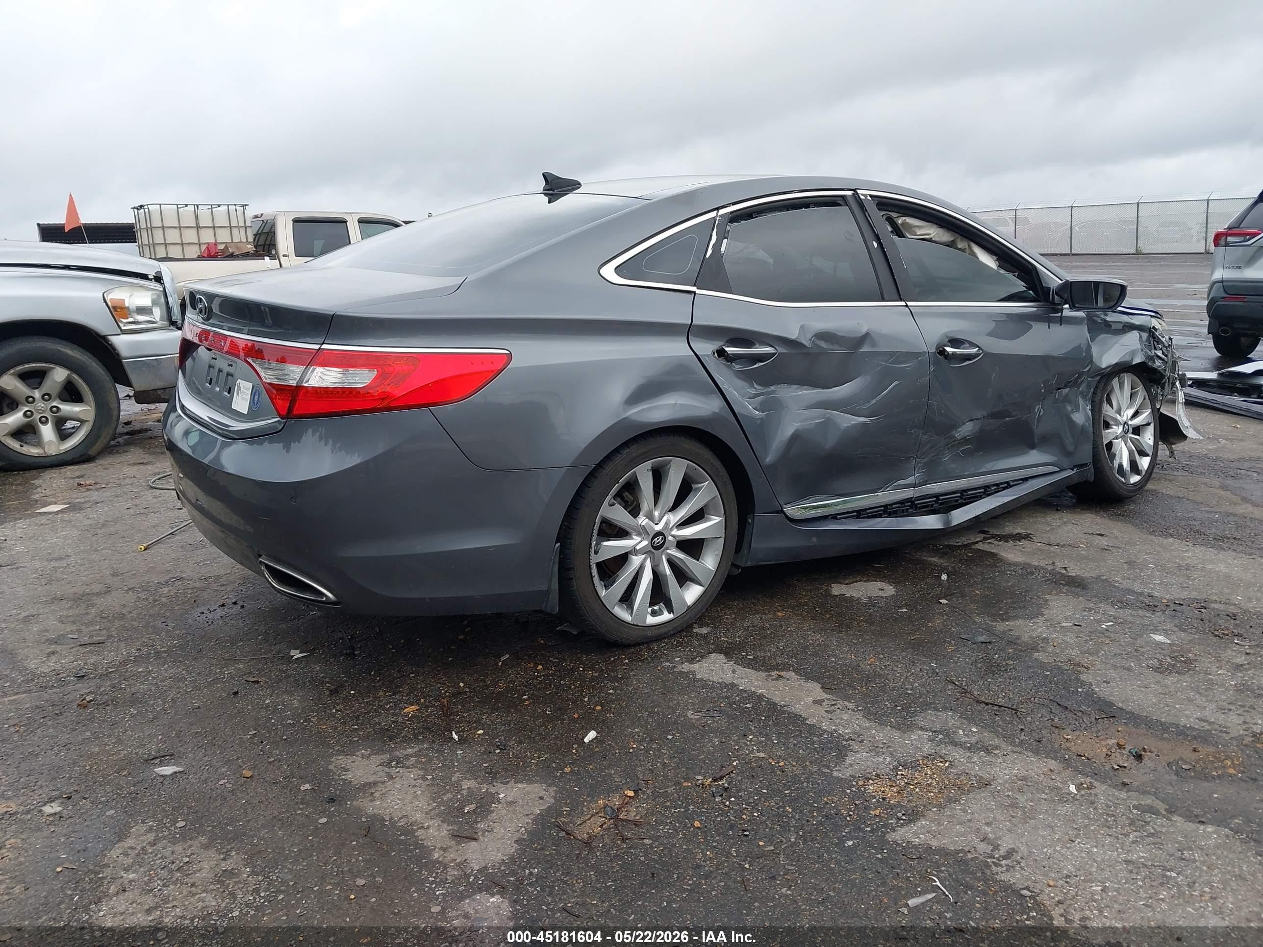 2013 Hyundai Azera   Серый vin: KMHFH4JG2DA315867