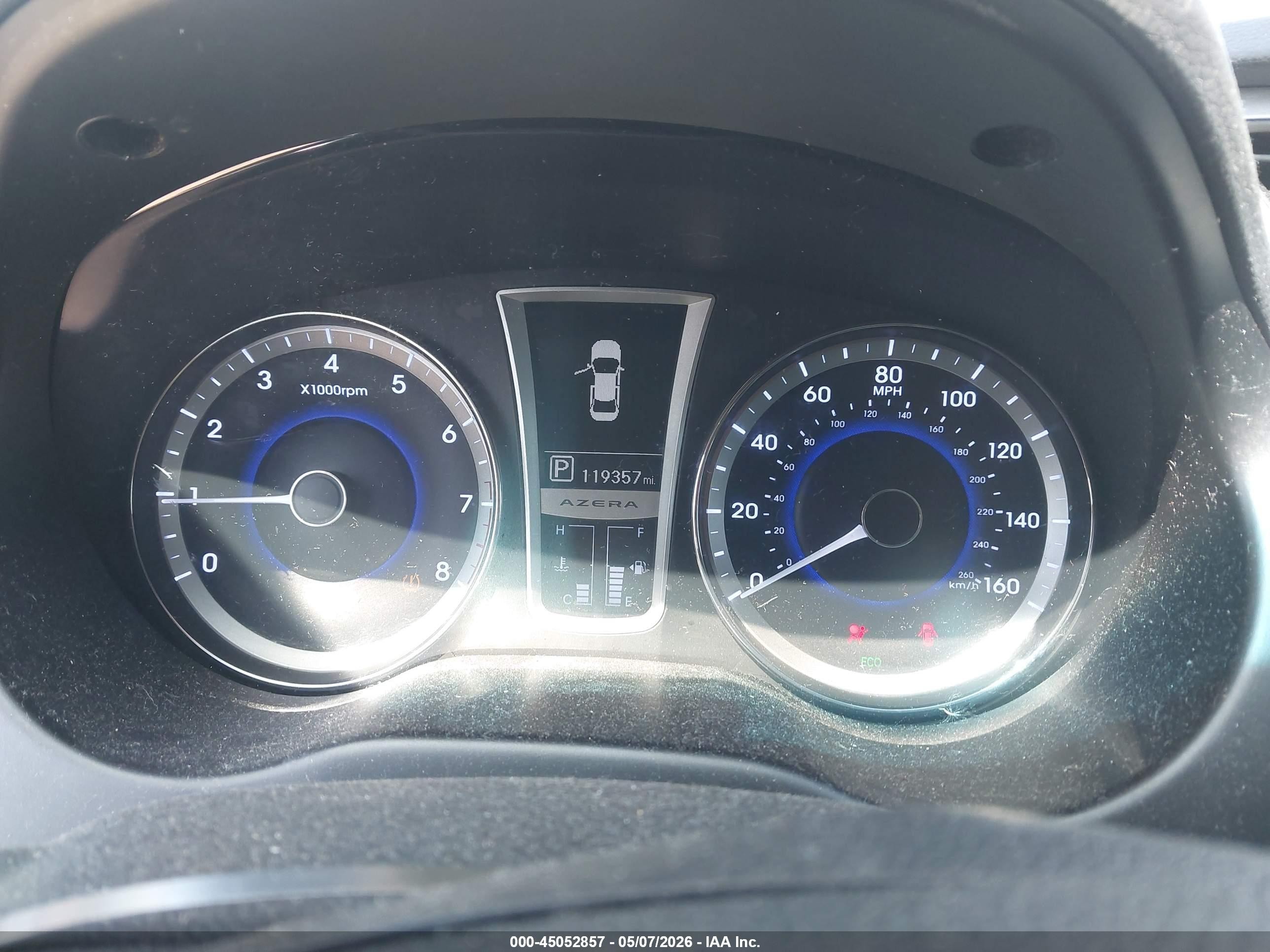 2013 Hyundai Azera   Silver vin: KMHFH4JG2DA326562