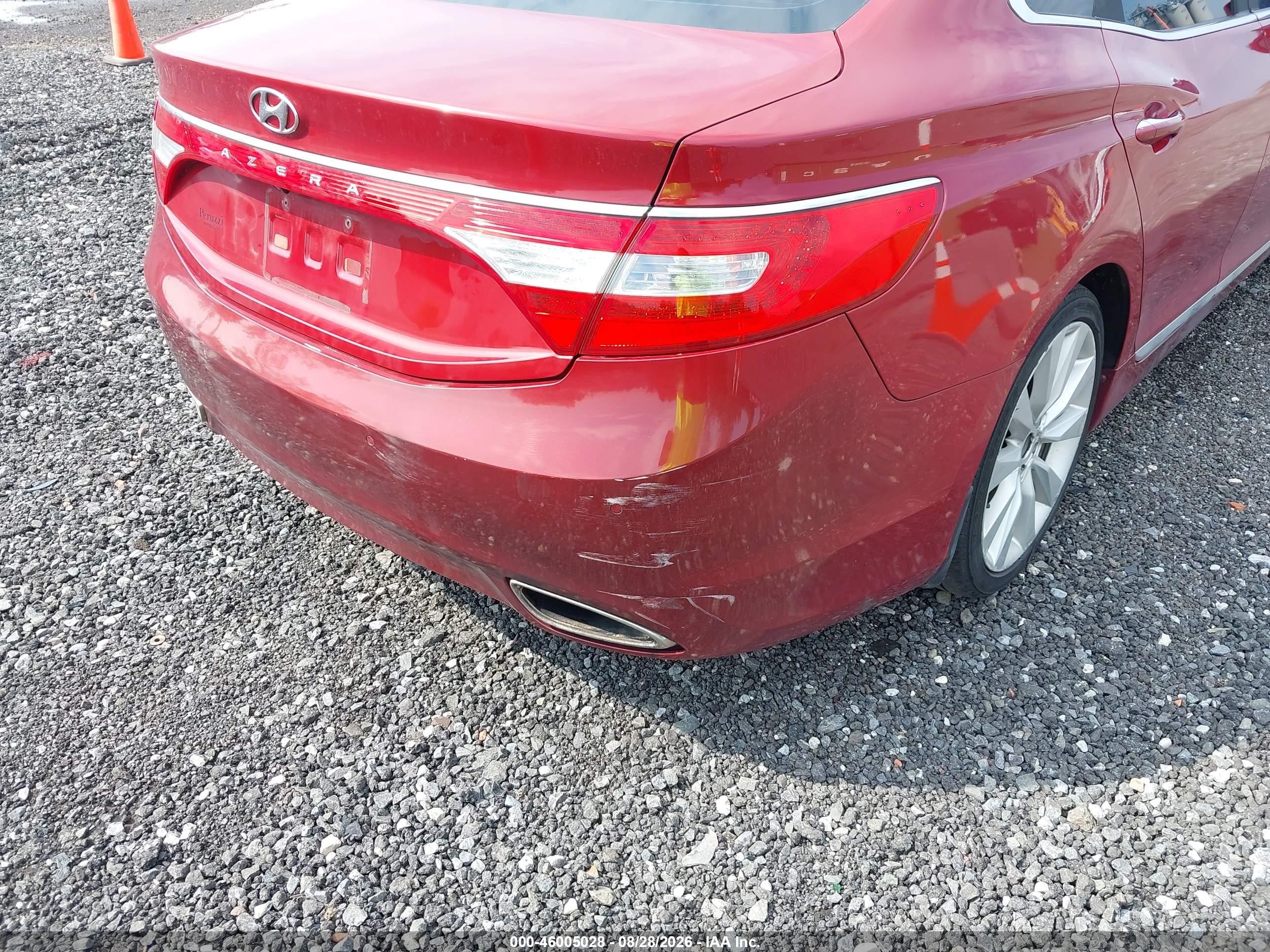 2013 Hyundai Azera   Red vin: KMHFH4JG3DA220718