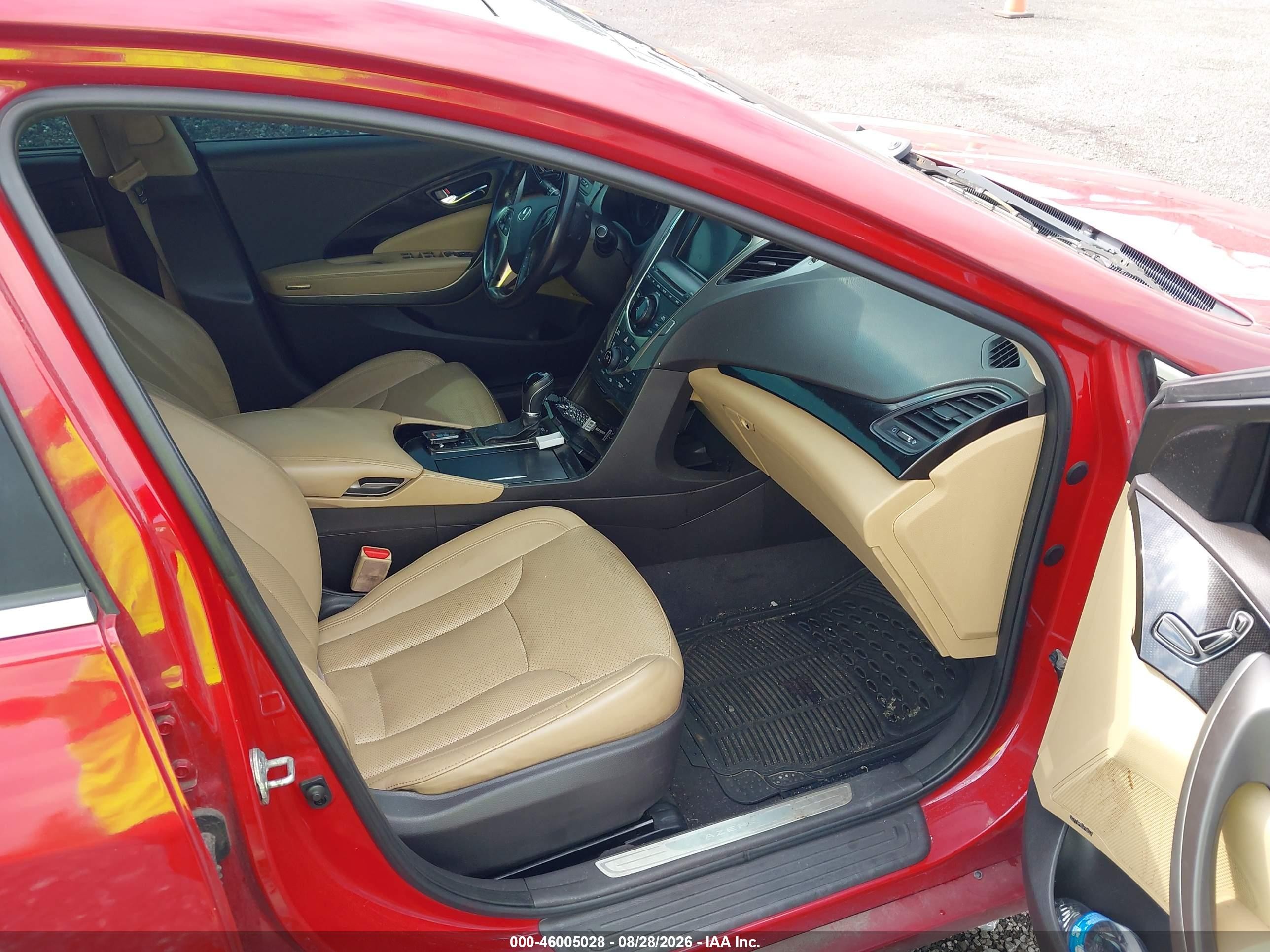 2013 Hyundai Azera   Red vin: KMHFH4JG3DA220718