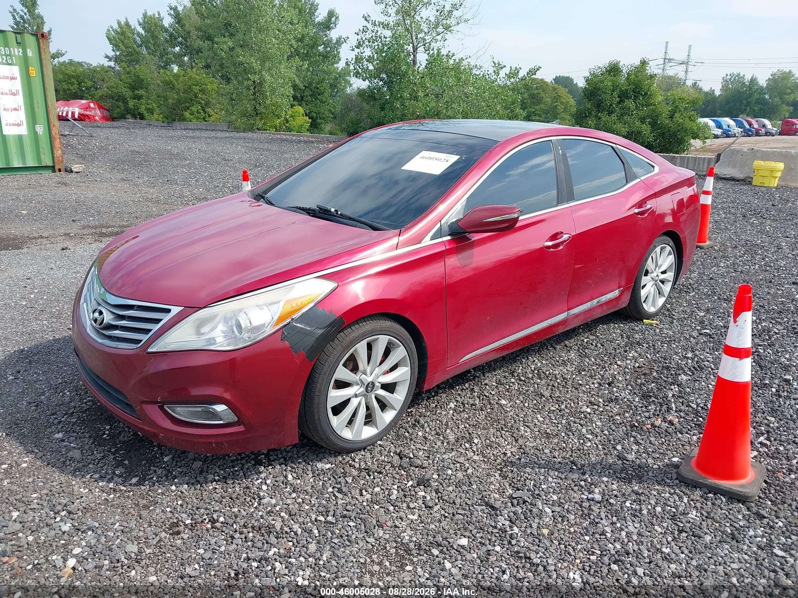 2013 Hyundai Azera   Red vin: KMHFH4JG3DA220718