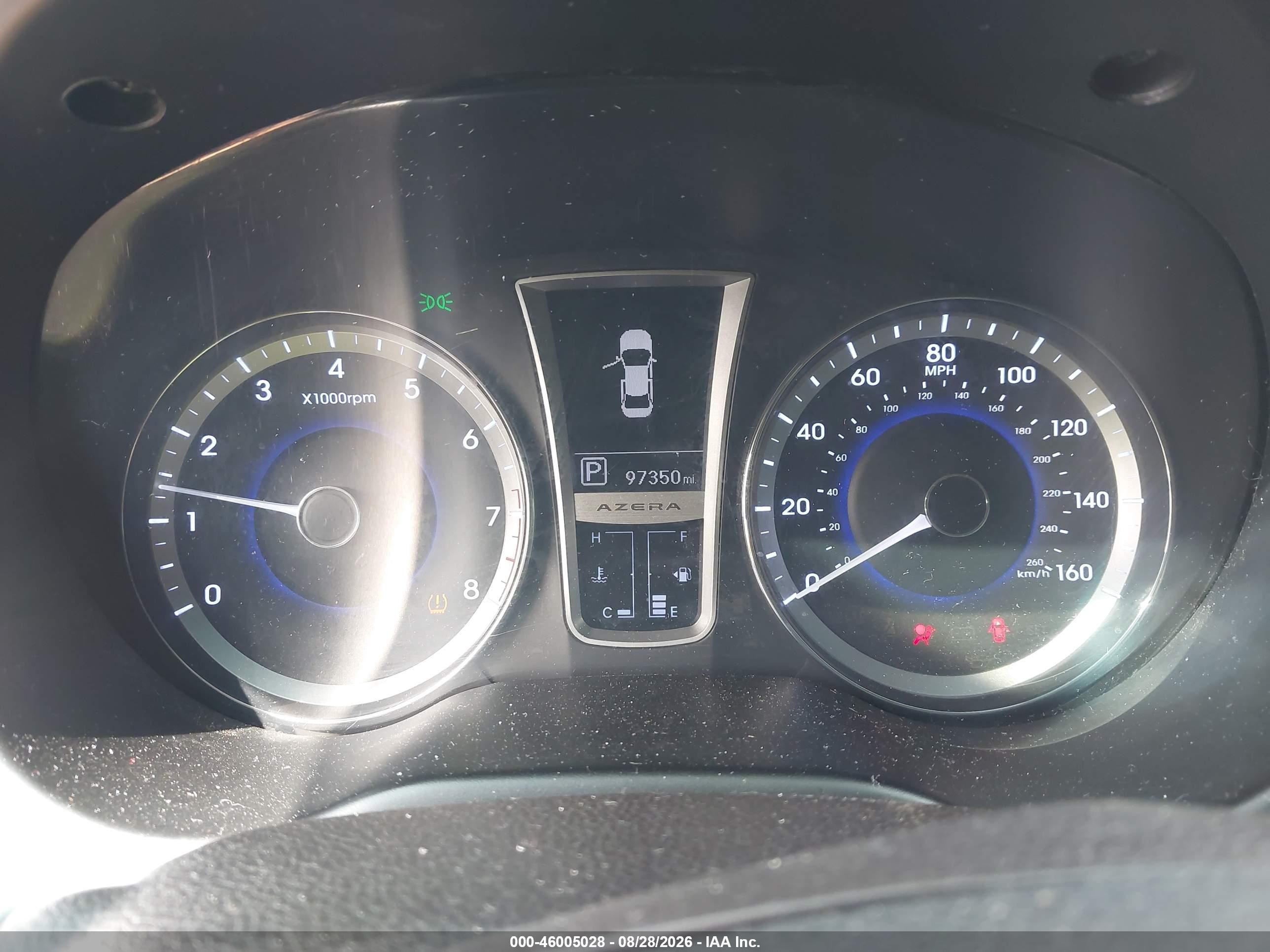 2013 Hyundai Azera   Red vin: KMHFH4JG3DA220718