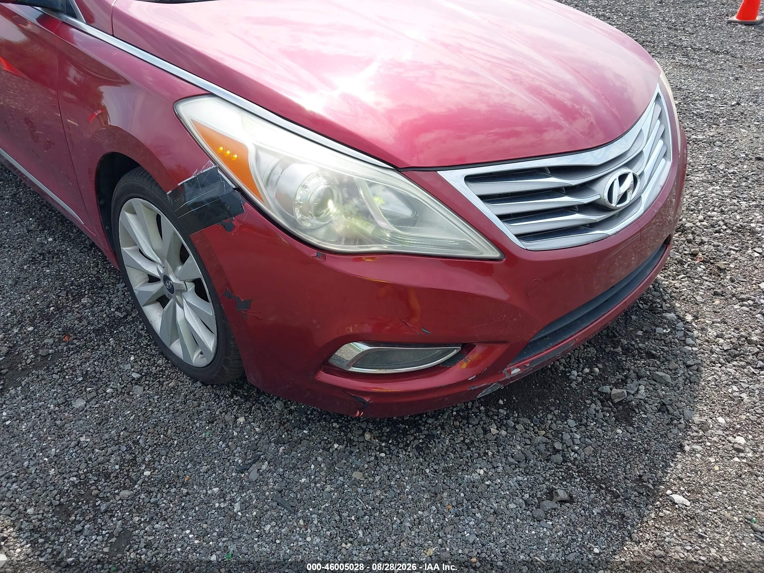 2013 Hyundai Azera   Red vin: KMHFH4JG3DA220718