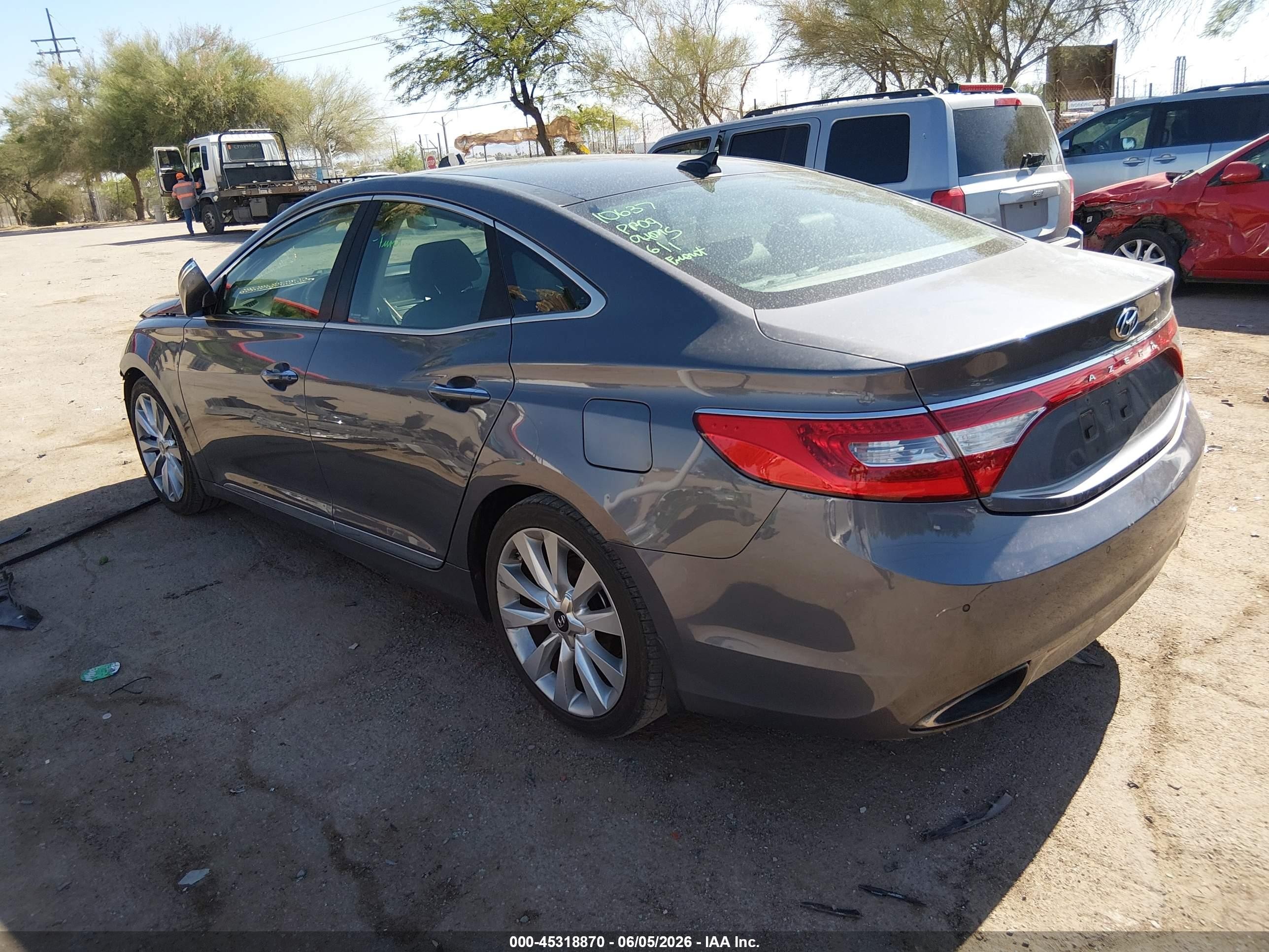 2013 Hyundai Azera   Gray vin: KMHFH4JG3DA275122