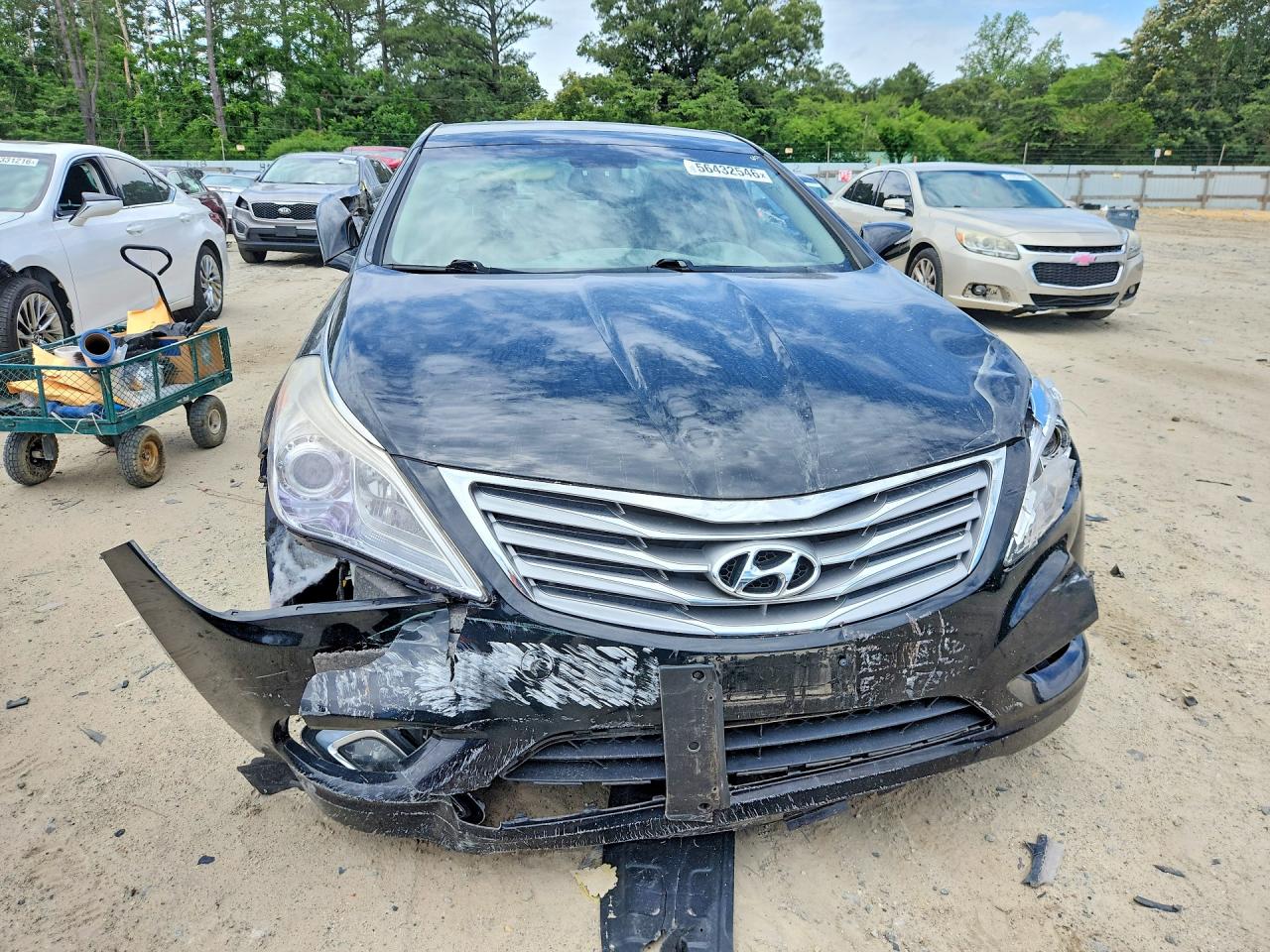 2013 Hyundai Azera Base Black vin: KMHFH4JG3DA320804