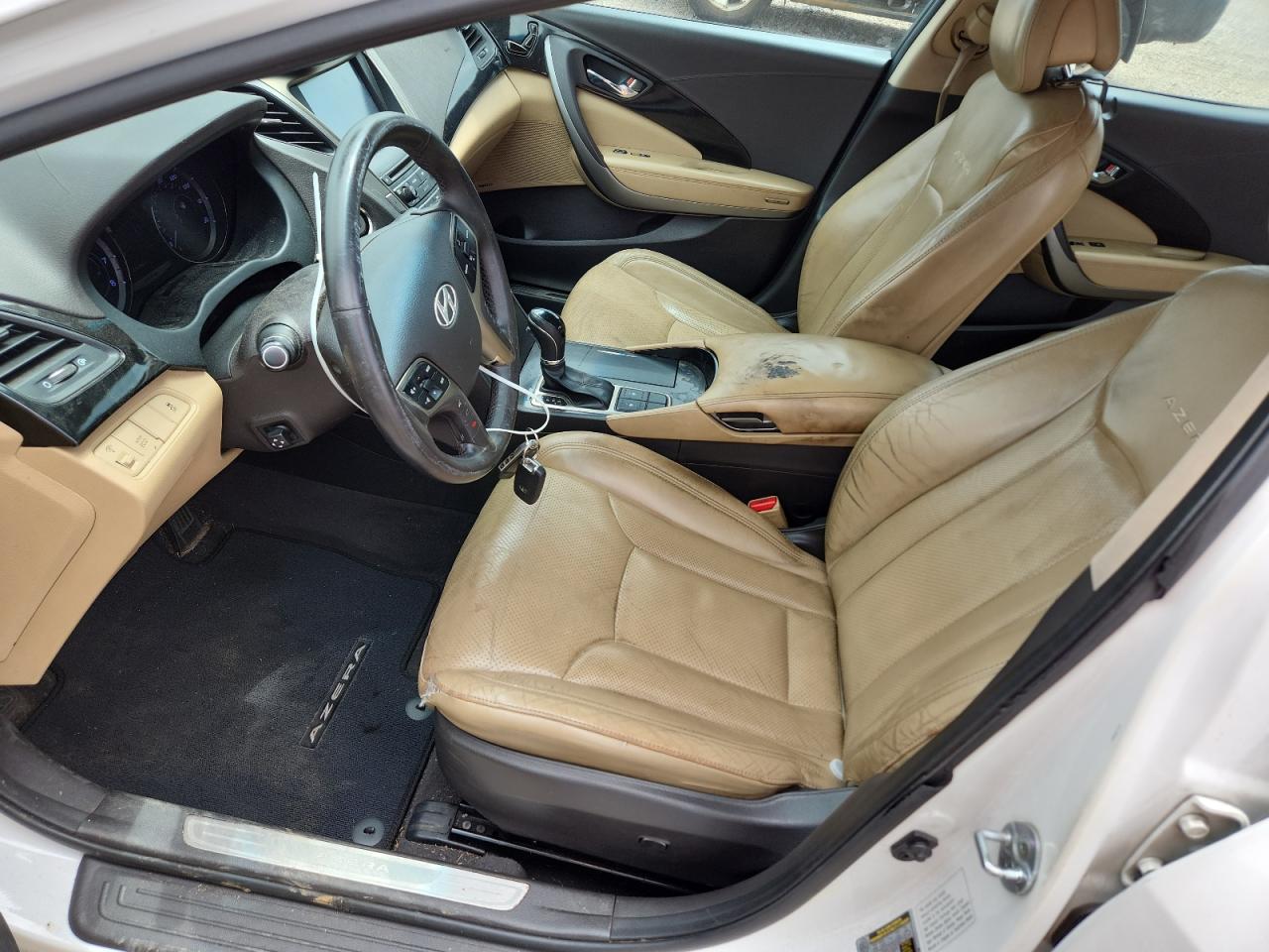 2014 Hyundai Azera Limited White vin: KMHFH4JG3EA370331
