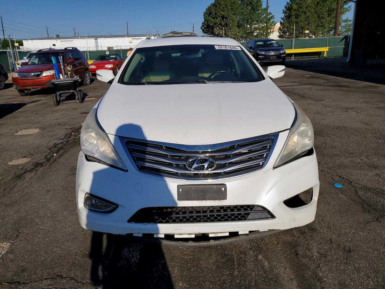 2014 Hyundai Azera Limited White vin: KMHFH4JG3EA383774