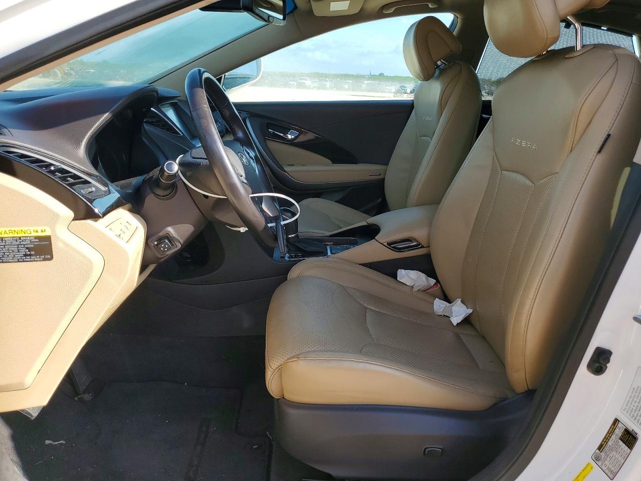 2015 Hyundai Azera Limited White vin: KMHFH4JG3FA474660