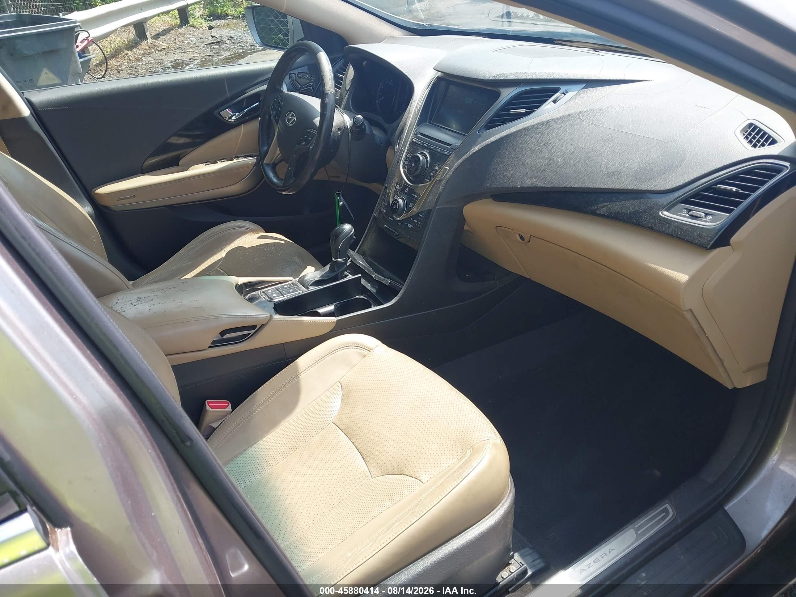2013 Hyundai Azera   Brown vin: KMHFH4JG4DA257292