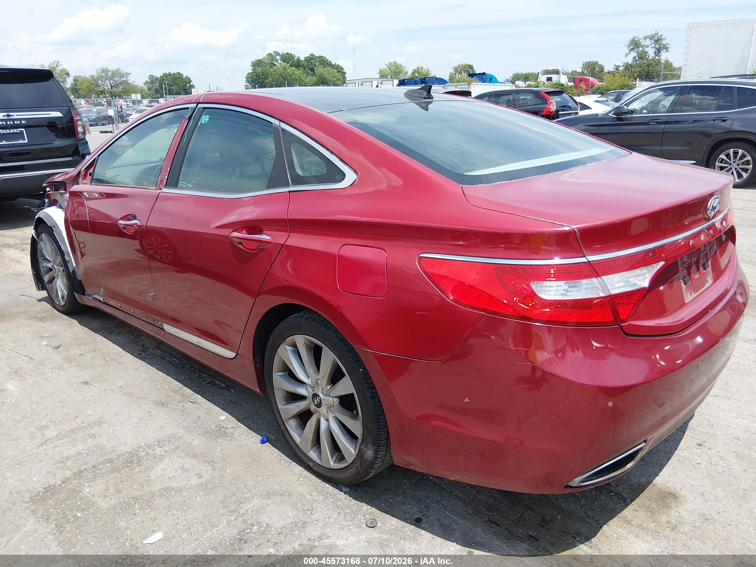 2013 Hyundai Azera   Maroon vin: KMHFH4JG4DA299302