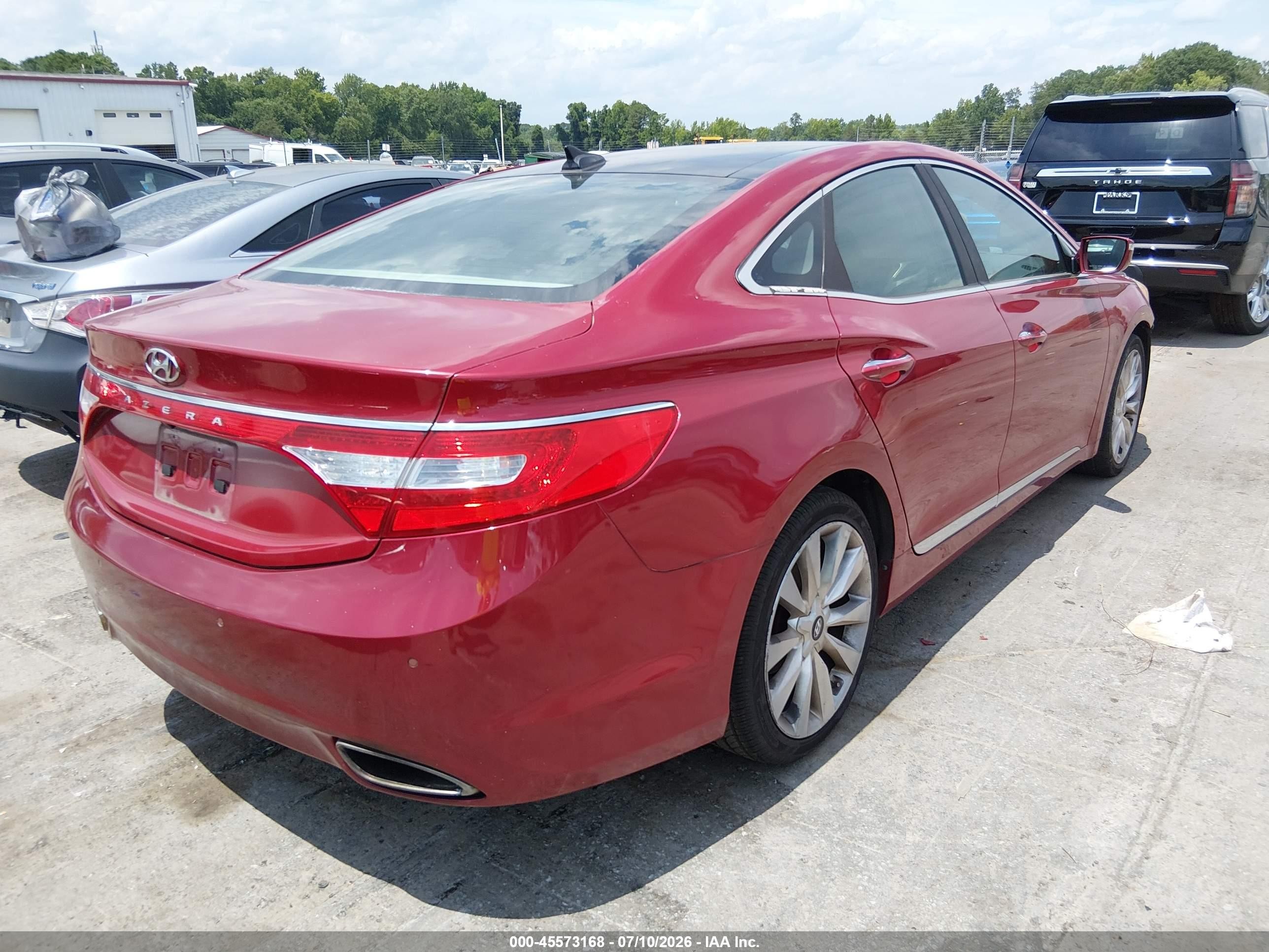 2013 Hyundai Azera   Maroon vin: KMHFH4JG4DA299302