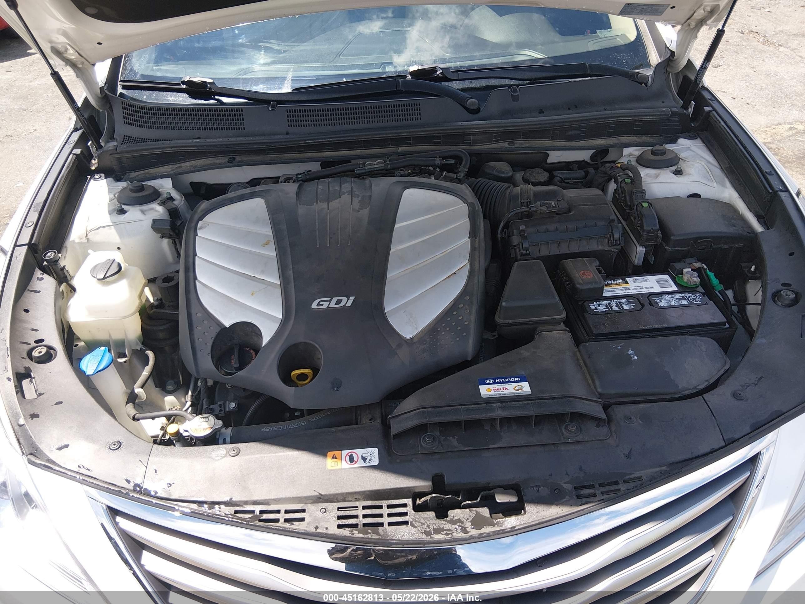 2015 Hyundai Azera Limited White vin: KMHFH4JG4FA476658