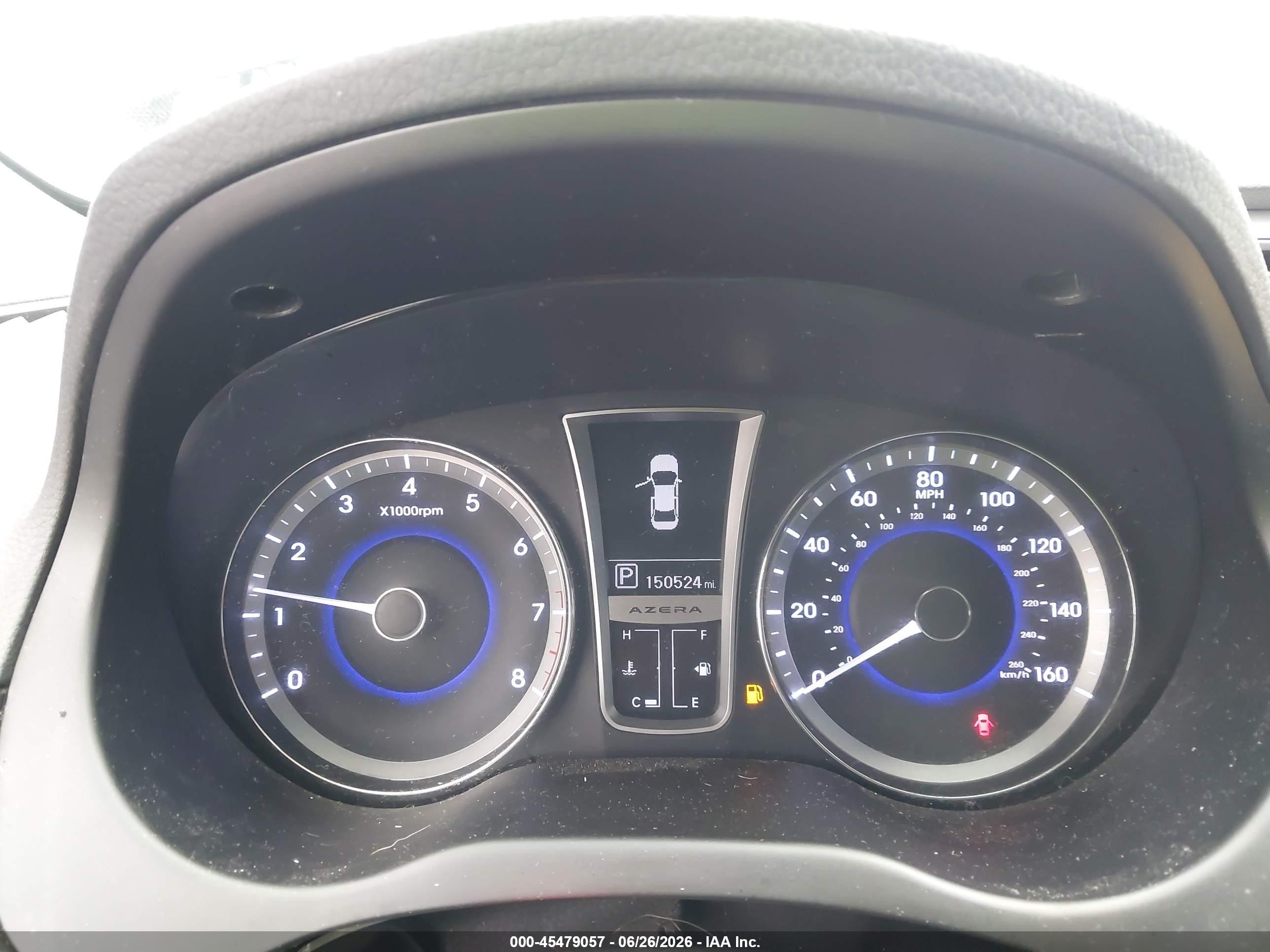 2013 Hyundai Azera   Gray vin: KMHFH4JG5DA204908