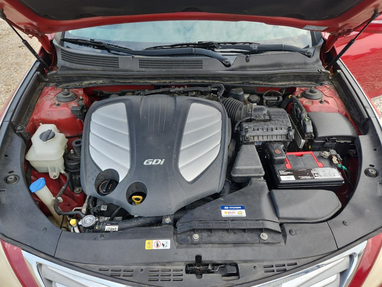 2013 Hyundai Azera Base Красный vin: KMHFH4JG5DA259519