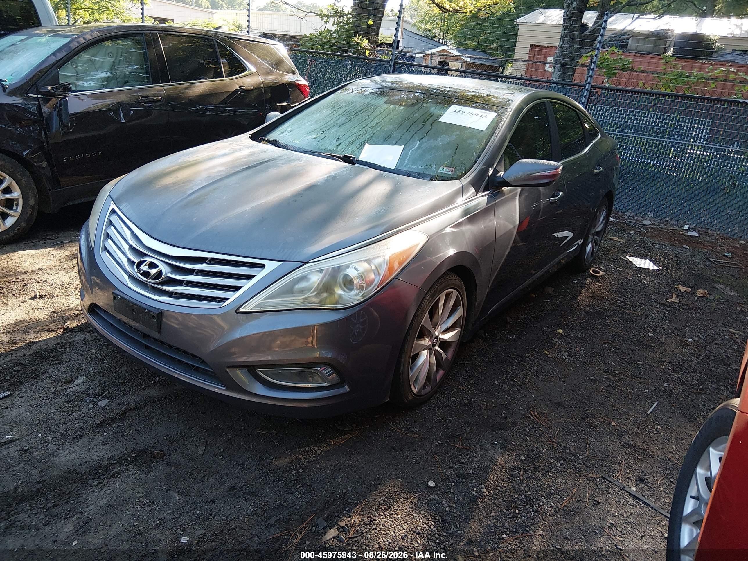 2012 Hyundai Azera   Gray vin: KMHFH4JG7CA158836