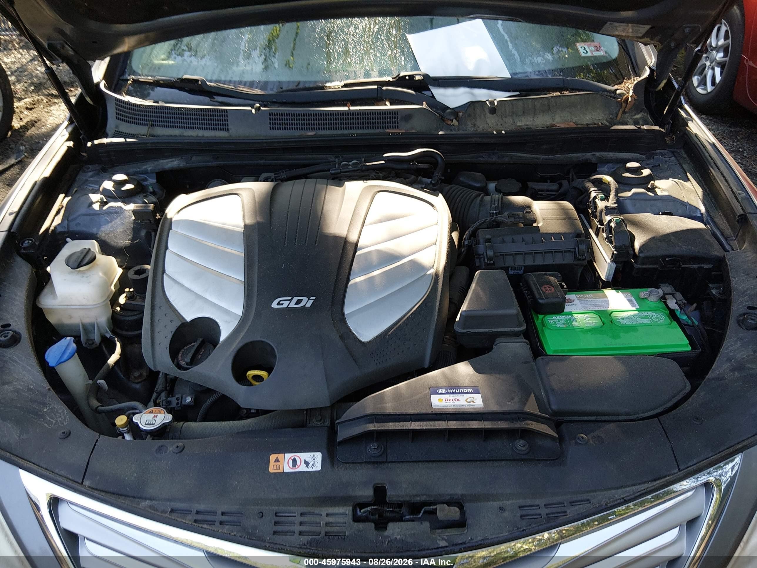 2012 Hyundai Azera   Gray vin: KMHFH4JG7CA158836