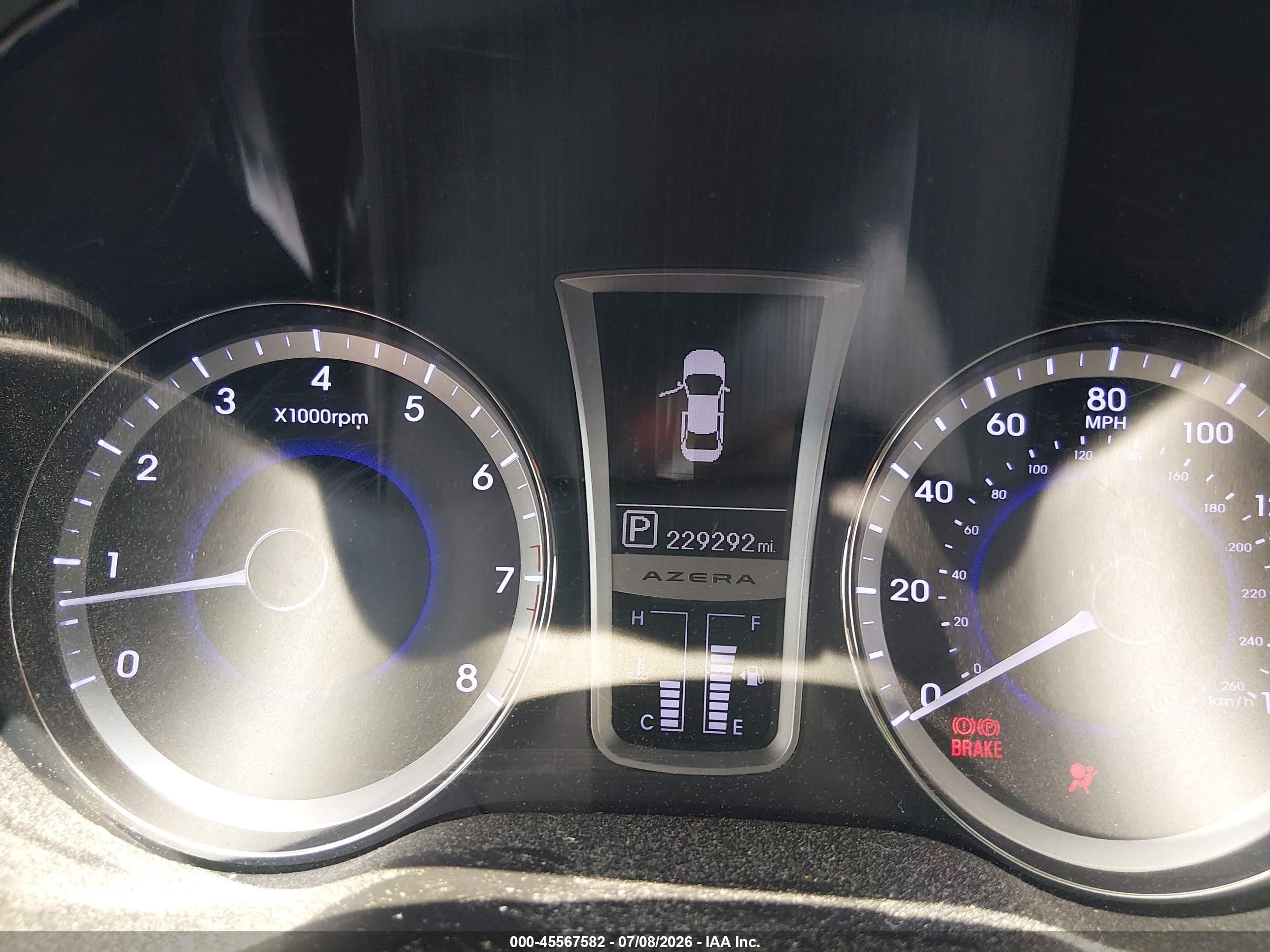 2013 Hyundai Azera   Black vin: KMHFH4JG7DA216249
