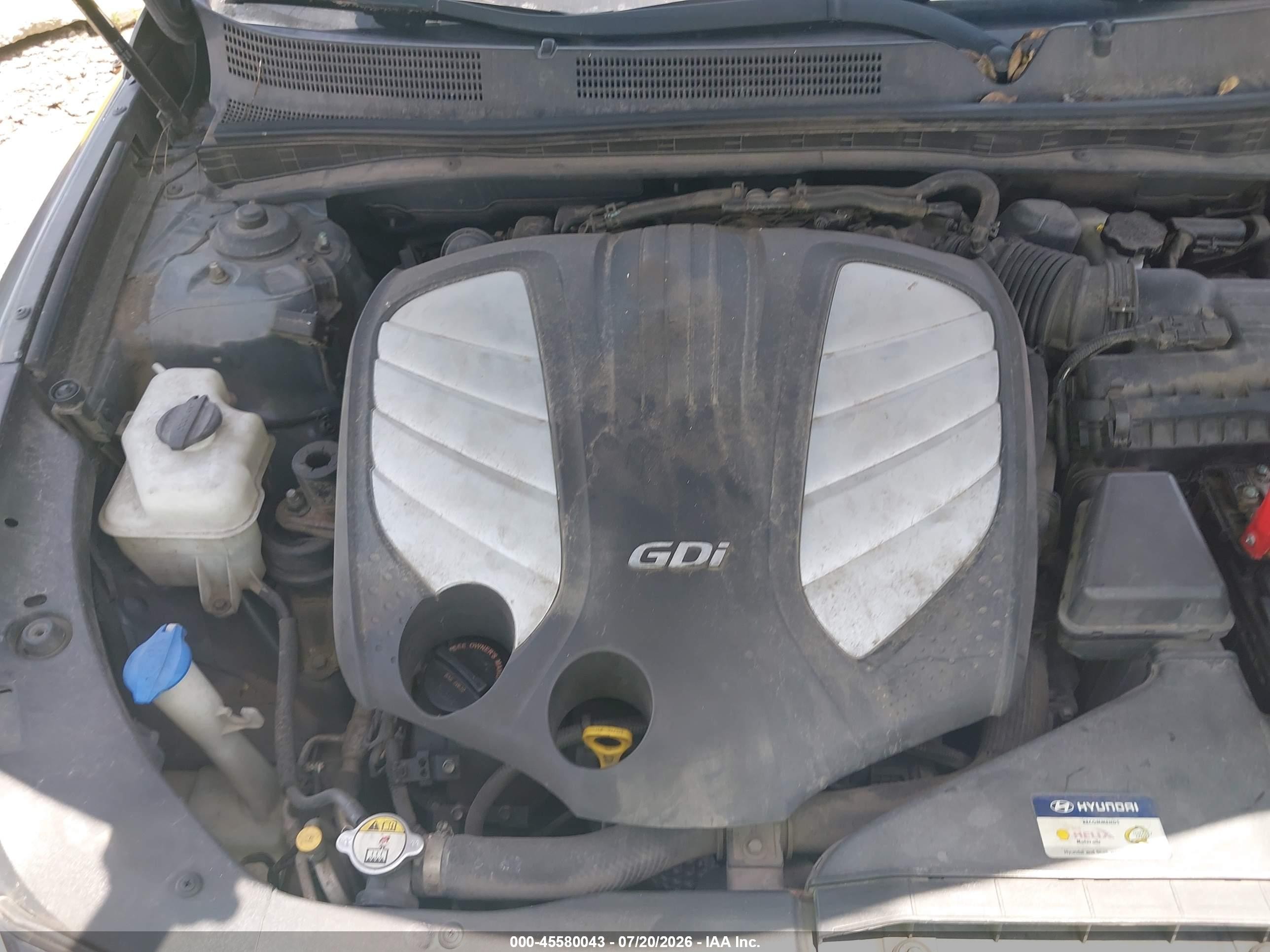 2013 Hyundai Azera   Серый vin: KMHFH4JG7DA217076