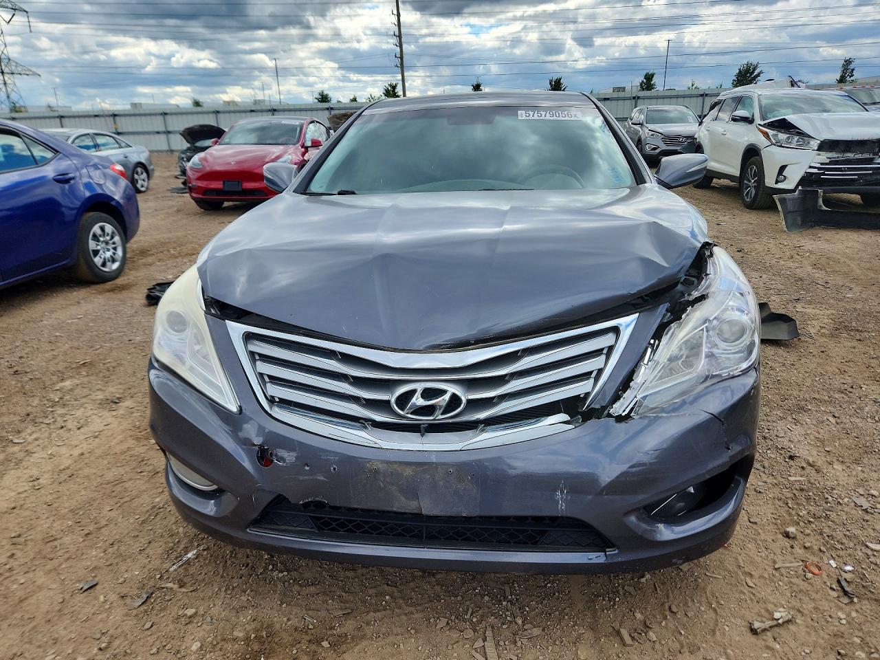 2013 Hyundai Azera Base Серый vin: KMHFH4JG7DA232712