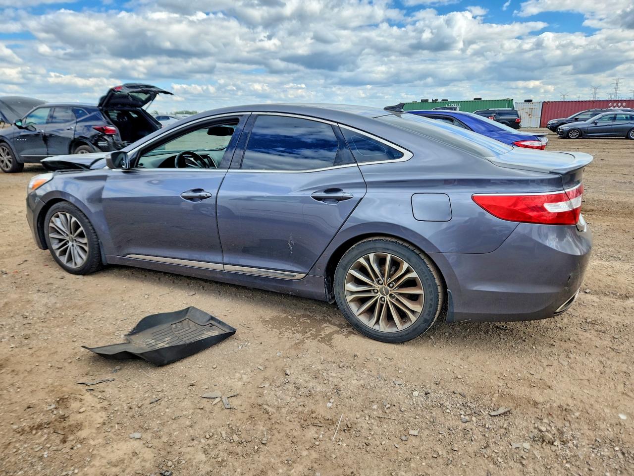 2013 Hyundai Azera Base Серый vin: KMHFH4JG7DA232712