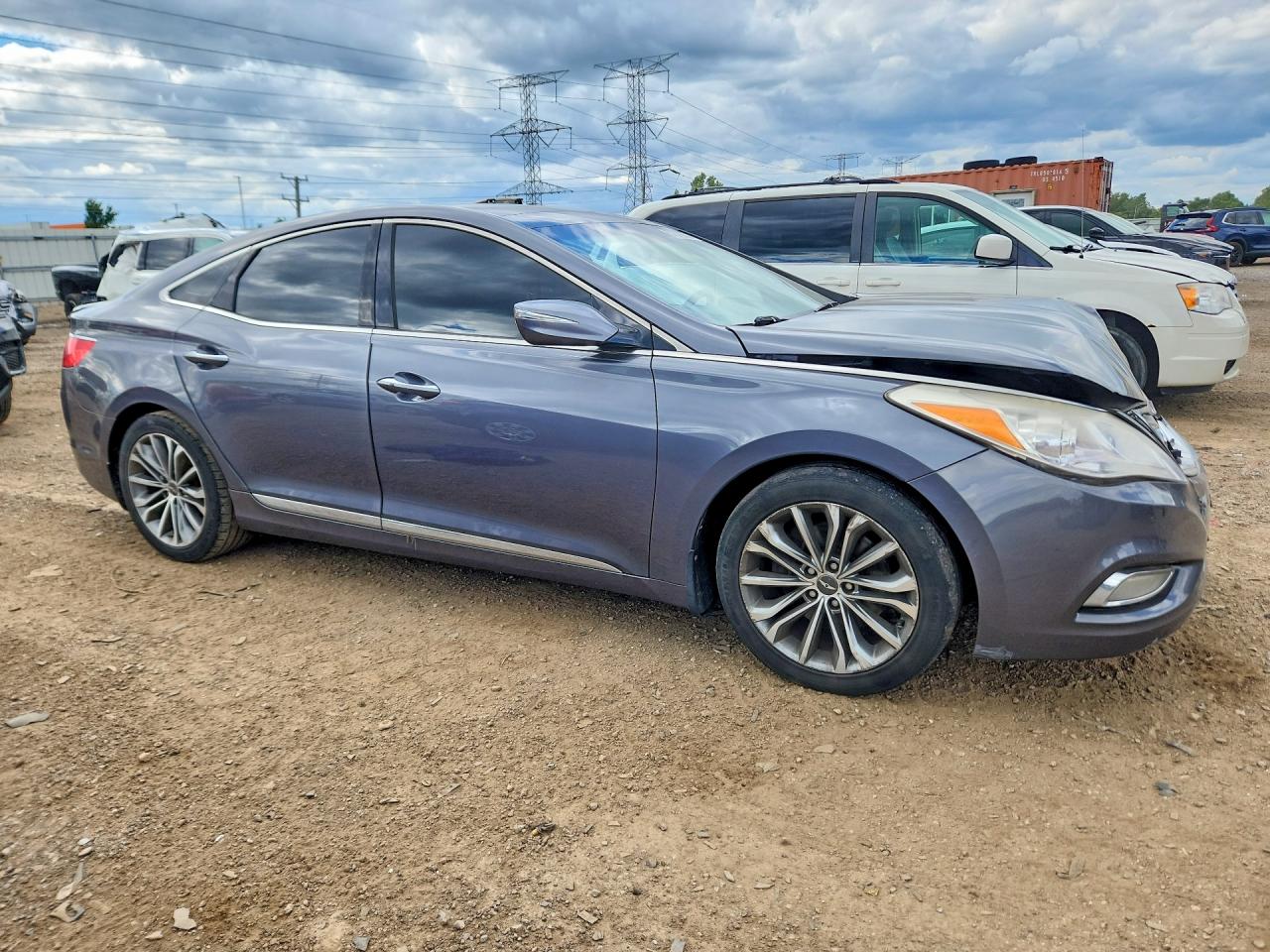 2013 Hyundai Azera Base Серый vin: KMHFH4JG7DA232712