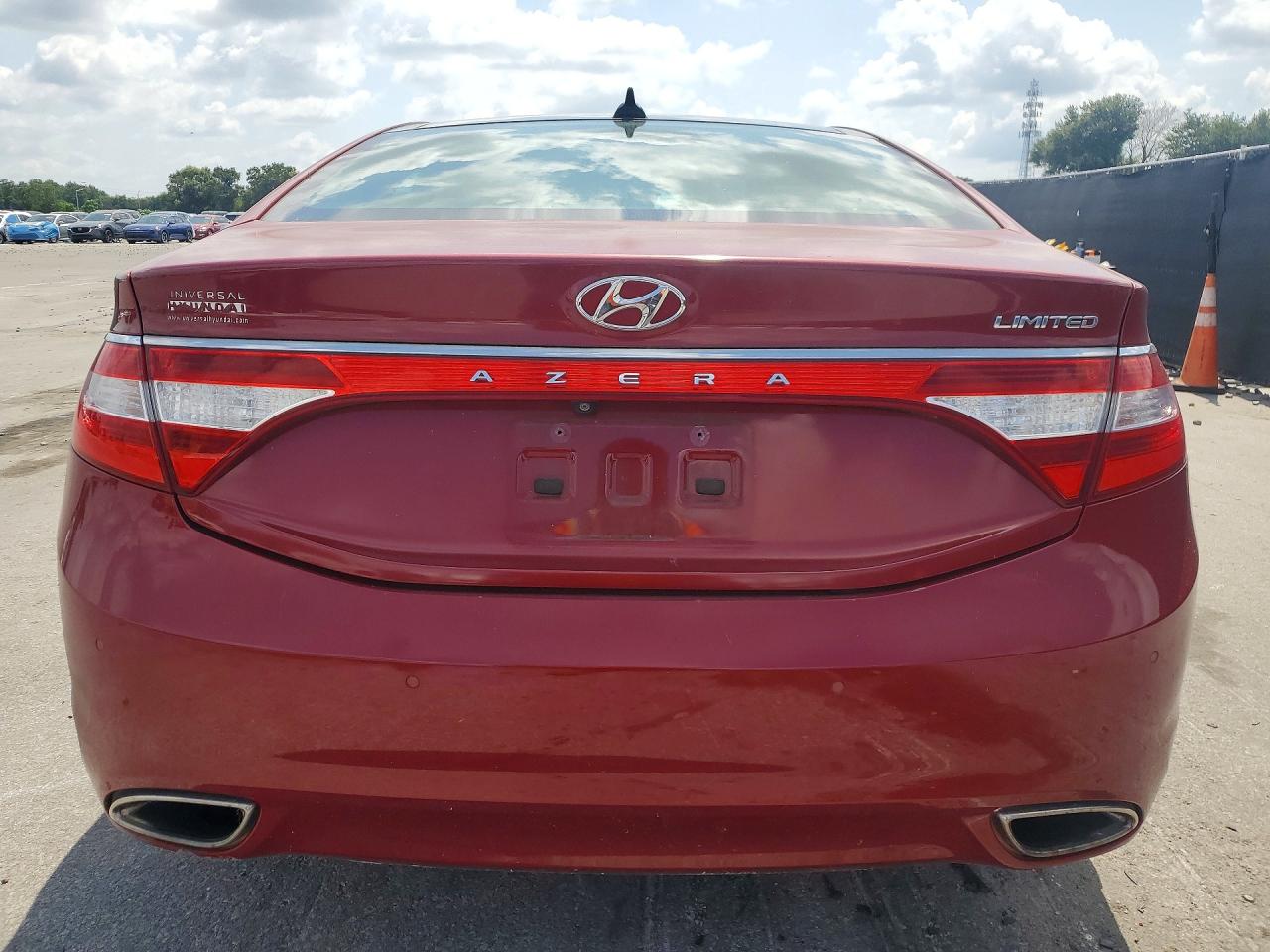 2014 Hyundai Azera Limited Red vin: KMHFH4JG7EA340796