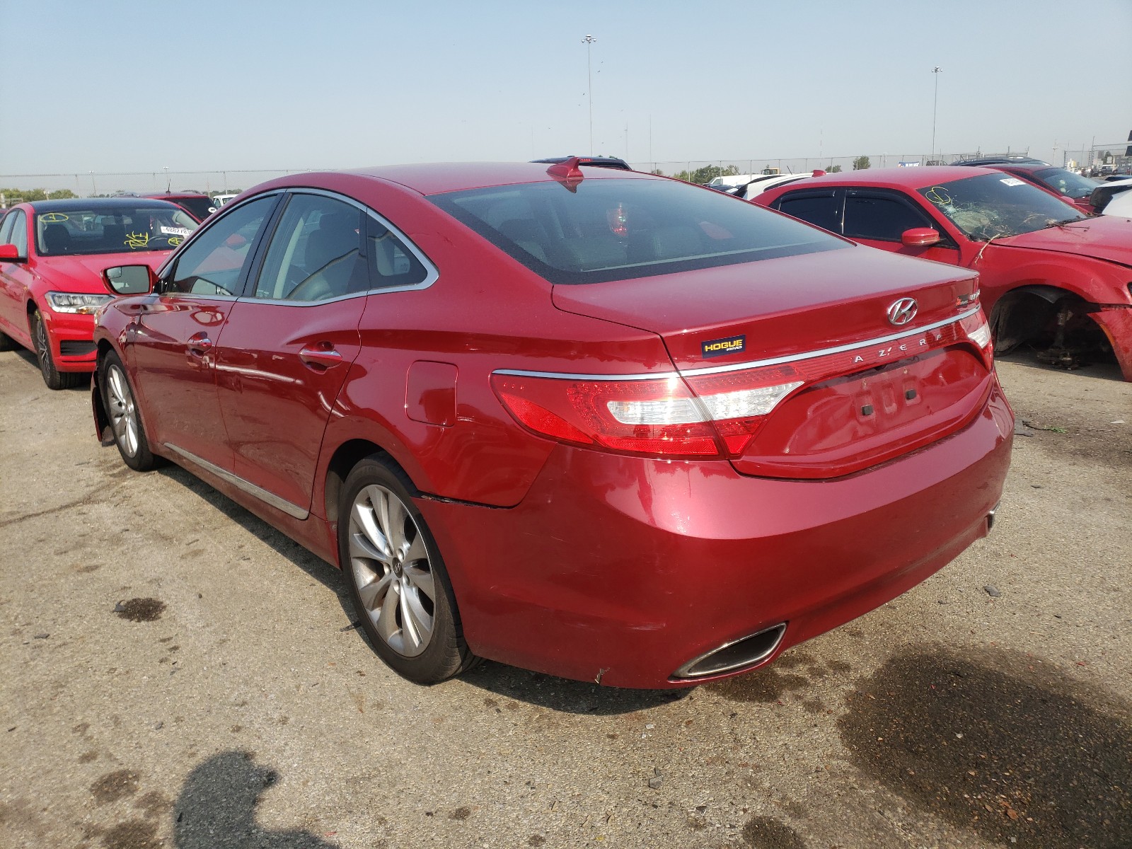 2014 Hyundai Azera Gls Red vin: KMHFH4JG7EA365326