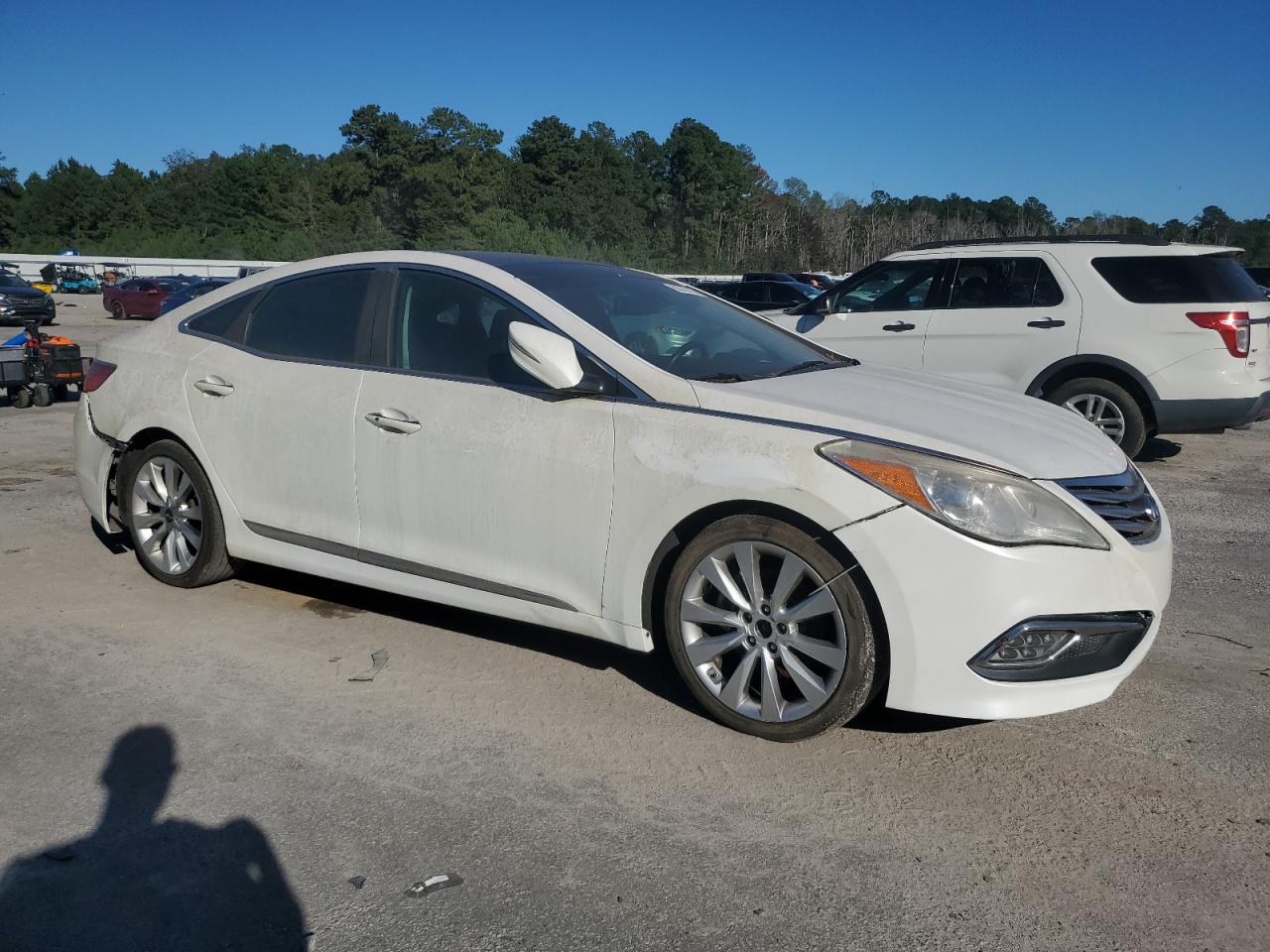 2015 Hyundai Azera Limited White vin: KMHFH4JG7FA480039
