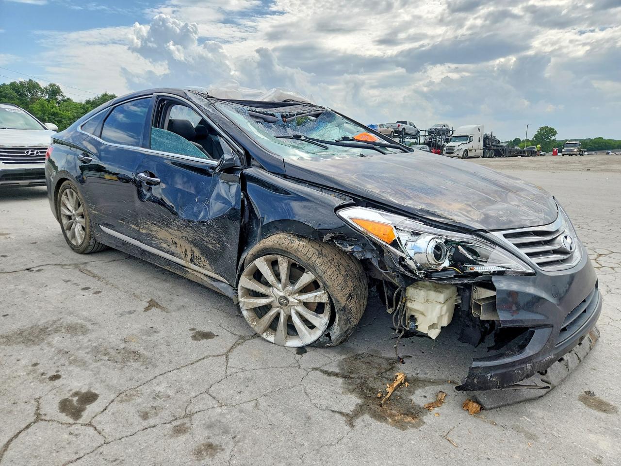 2013 Hyundai Azera Base Black vin: KMHFH4JG8DA232928