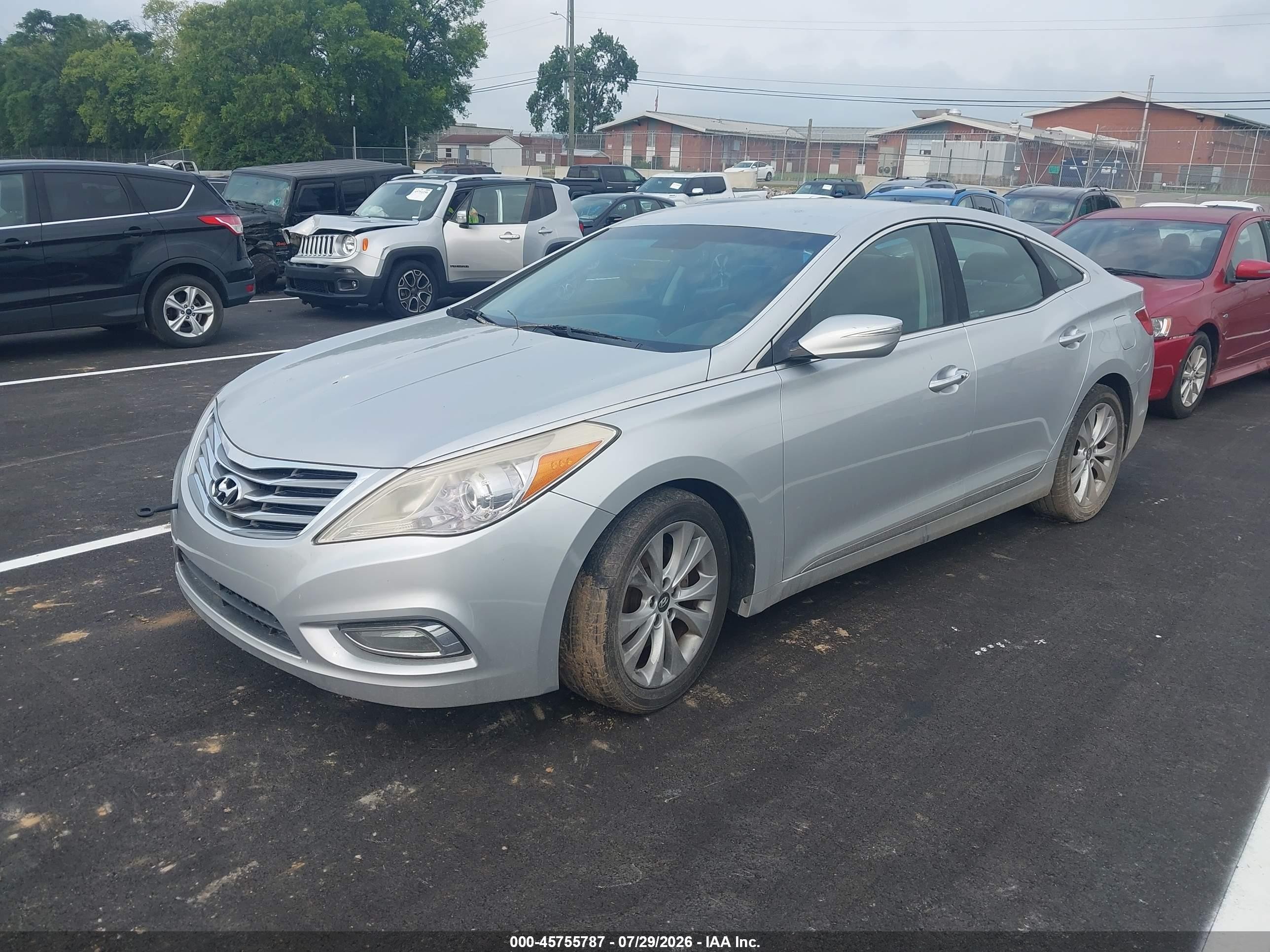 2014 Hyundai Azera Limited Серебряный vin: KMHFH4JG8EA369353