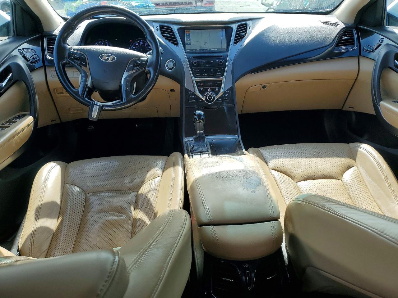 2014 Hyundai Azera Limited White vin: KMHFH4JG8EA406501