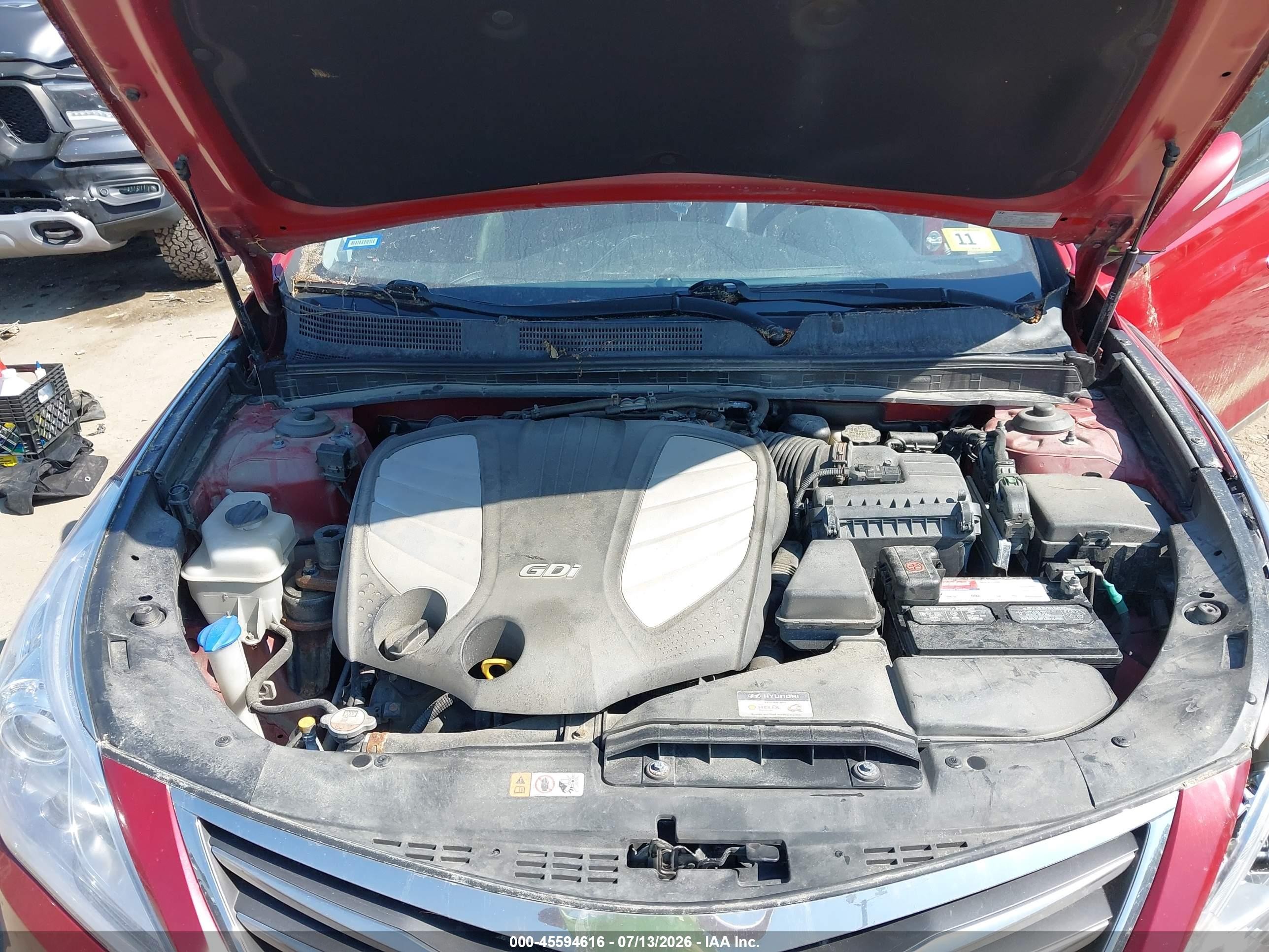 2015 Hyundai Azera Limited Красный vin: KMHFH4JG8FA490661