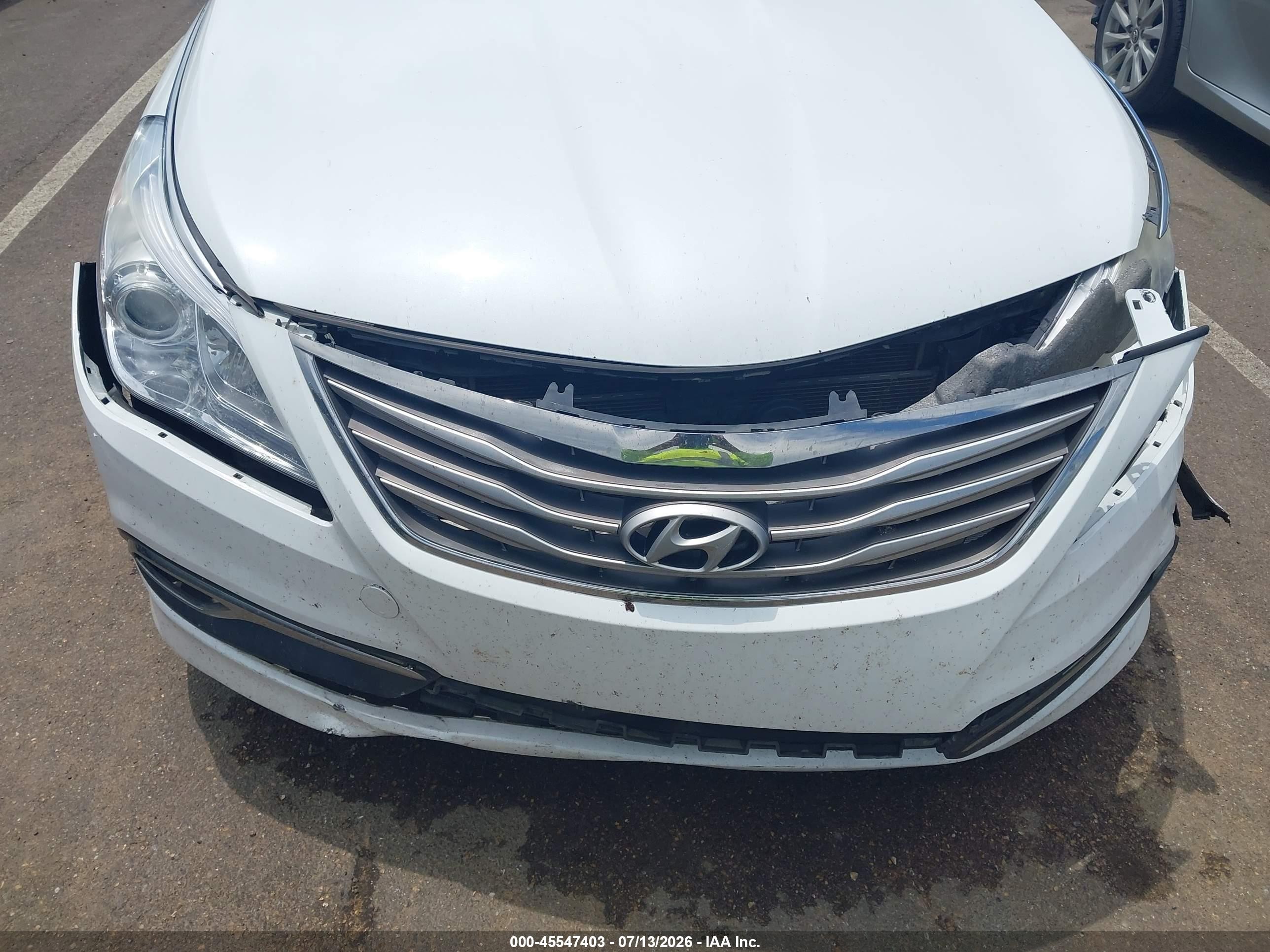 2015 Hyundai Azera Limited White vin: KMHFH4JG9FA476736