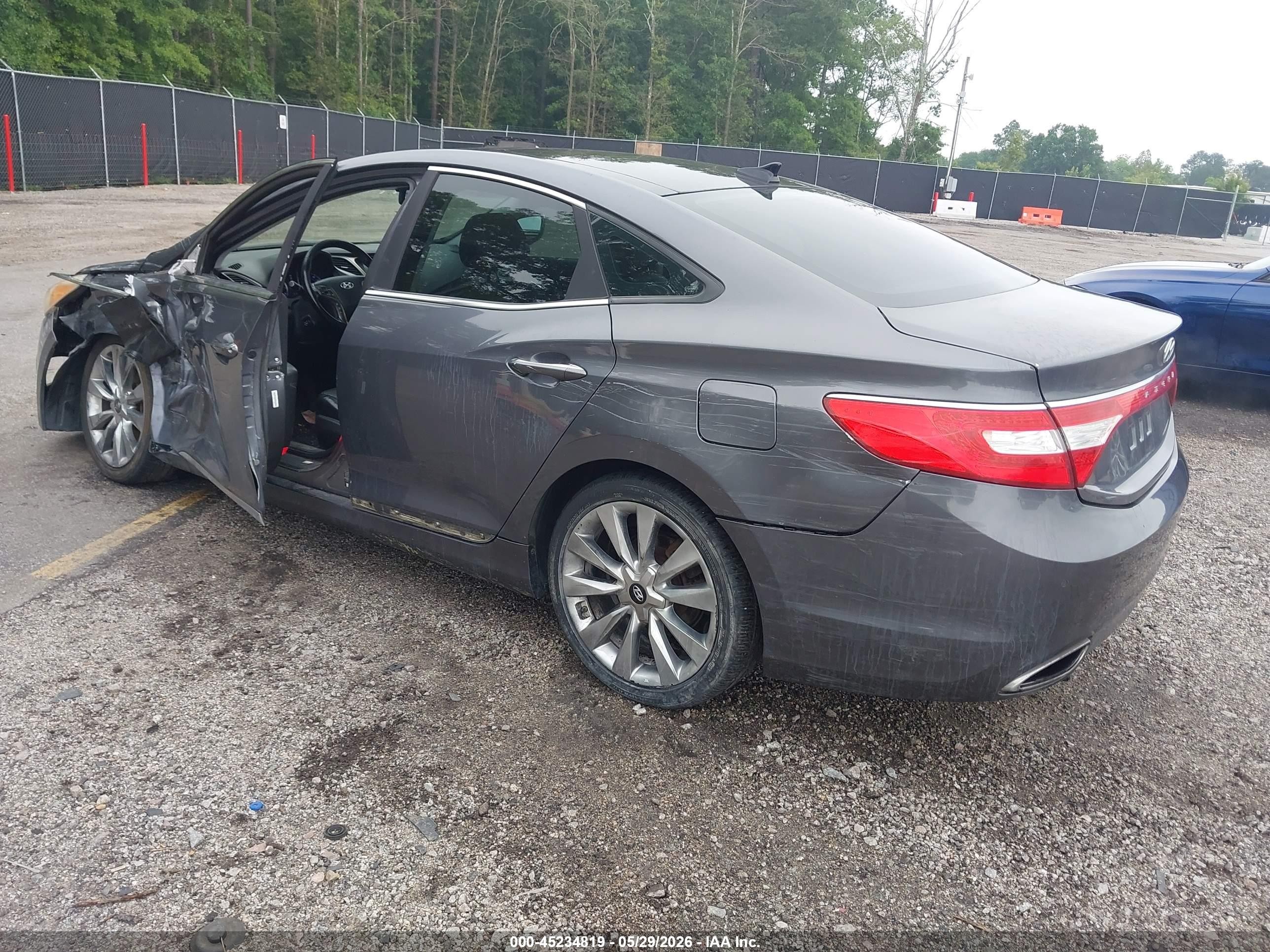 2012 Hyundai Azera   Gray vin: KMHFH4JGXCA125958