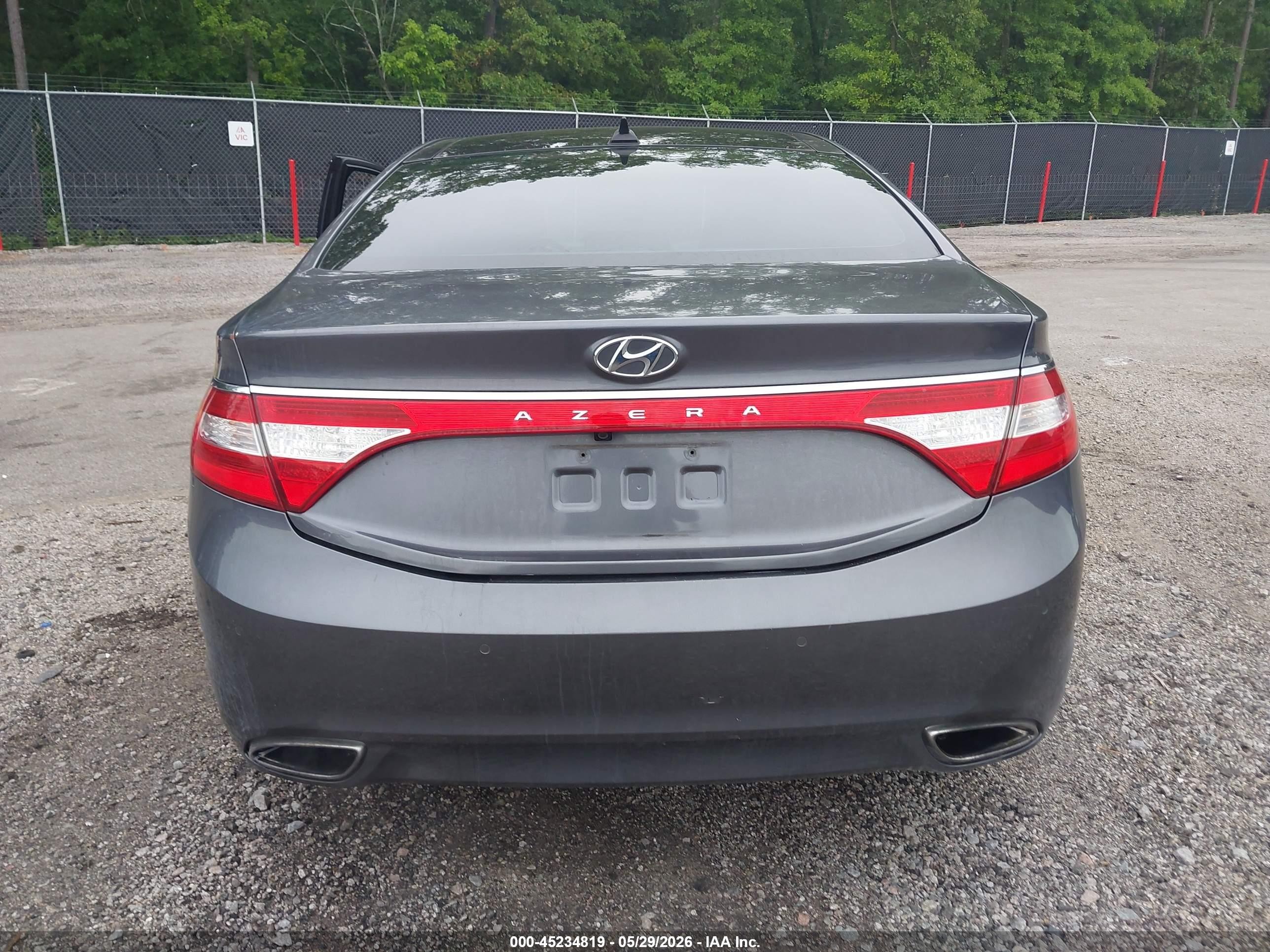 2012 Hyundai Azera   Gray vin: KMHFH4JGXCA125958
