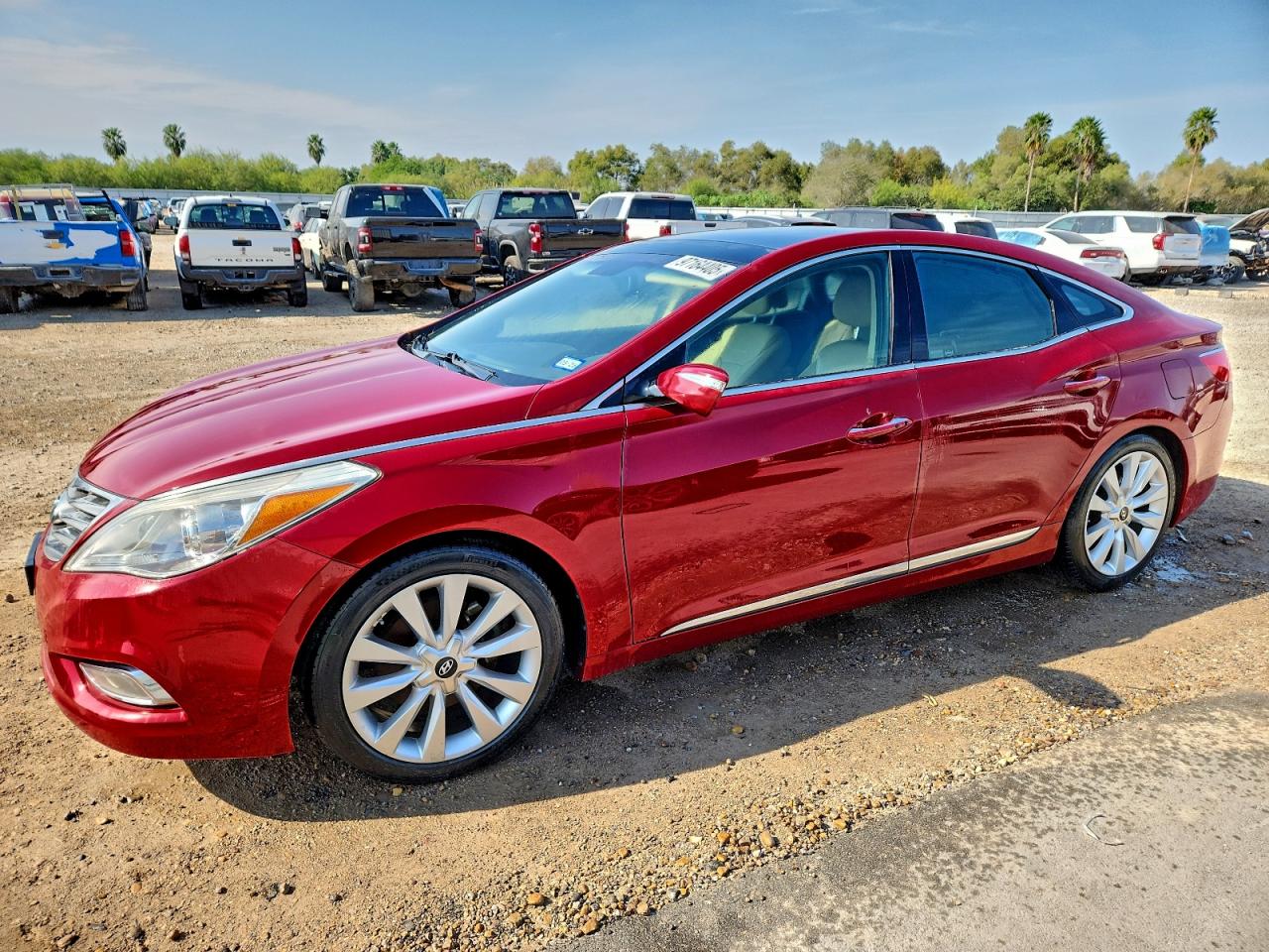 2012 Hyundai Azera Gls Red vin: KMHFH4JGXCA193595